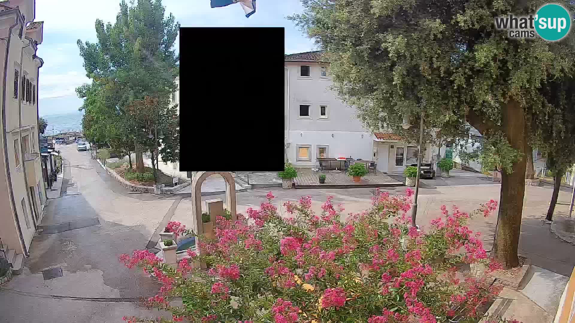 Webcam Centro Draga di Moschiena – Vista live sul centro