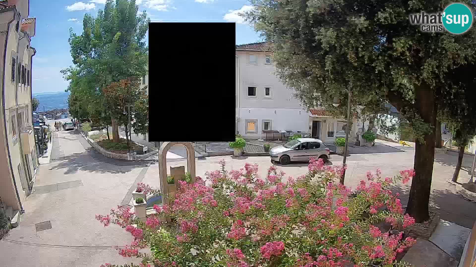 Webcam centre de Mošćenička Draga – Vue en direct du centre-ville