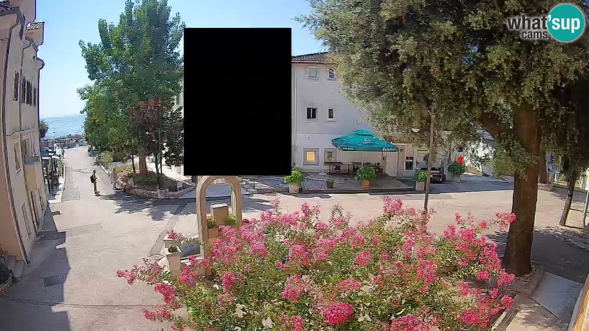 Webcam Centro Draga di Moschiena – Vista live sul centro