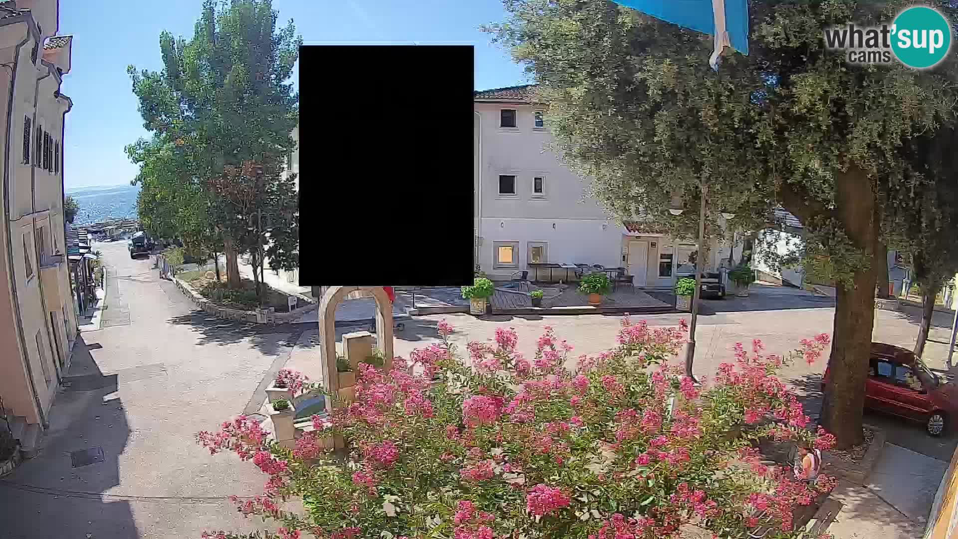 Webcam Mošćenička Draga Zentrum – Liveblick auf das Ortszentrum