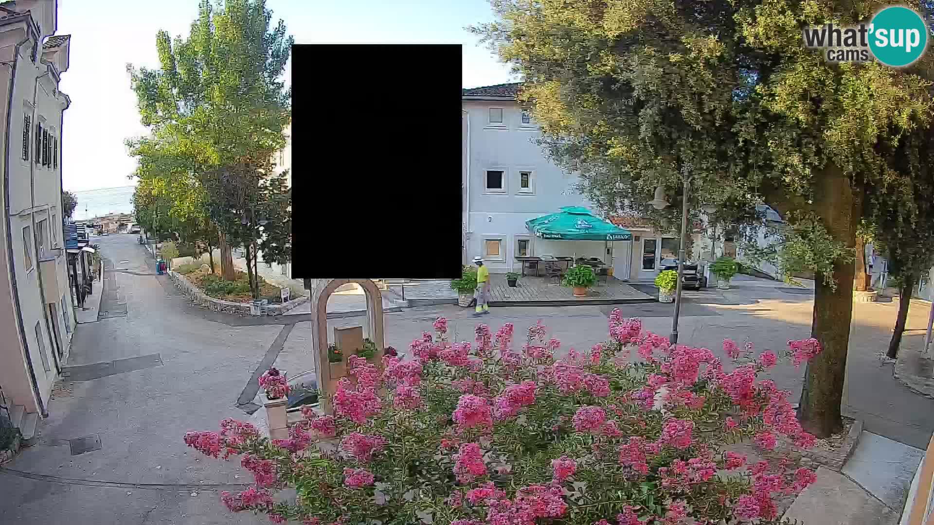 Webcam Mošćenička Draga Center – Live View of the Town Center