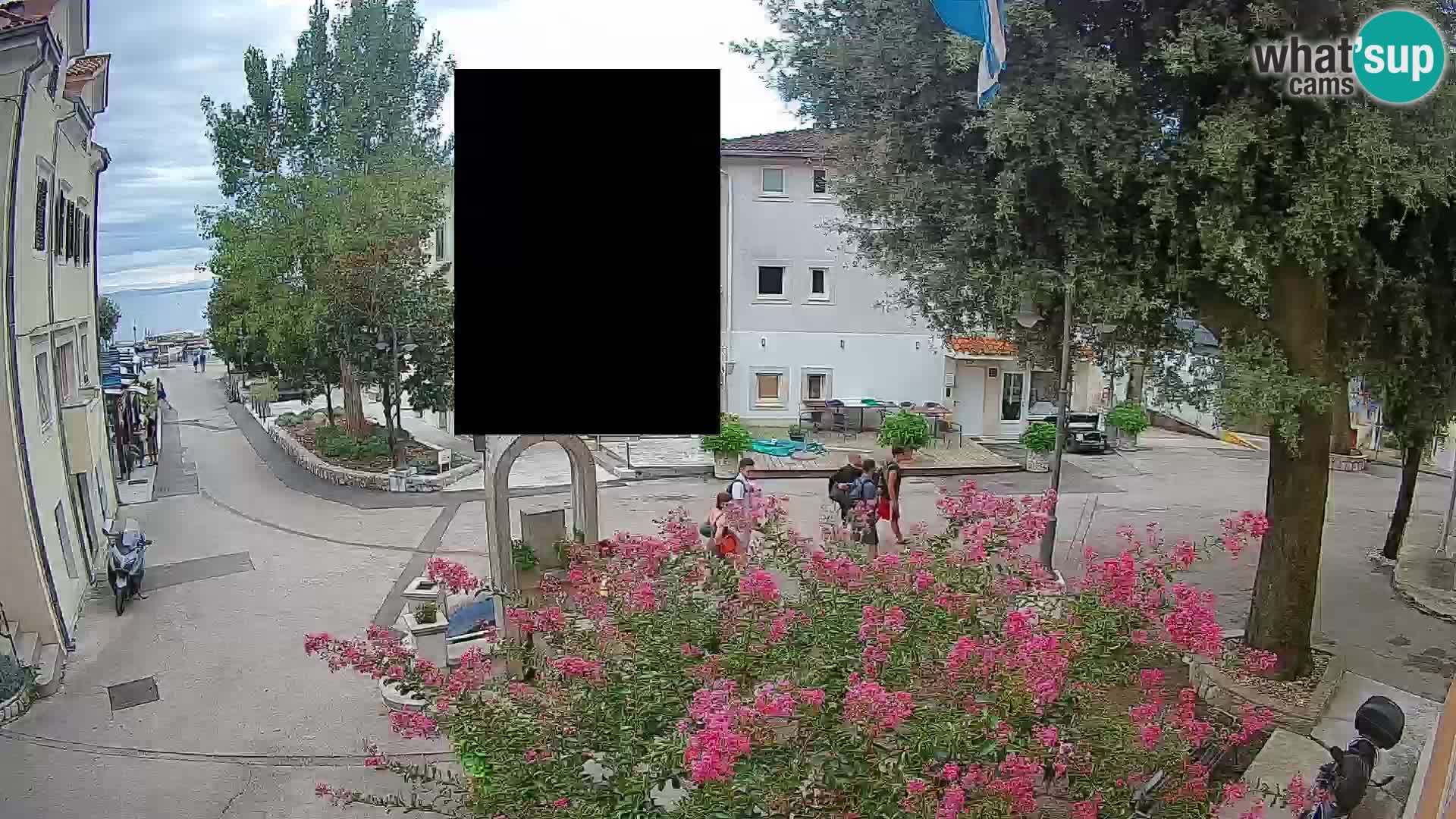 Webcam centre de Mošćenička Draga – Vue en direct du centre-ville