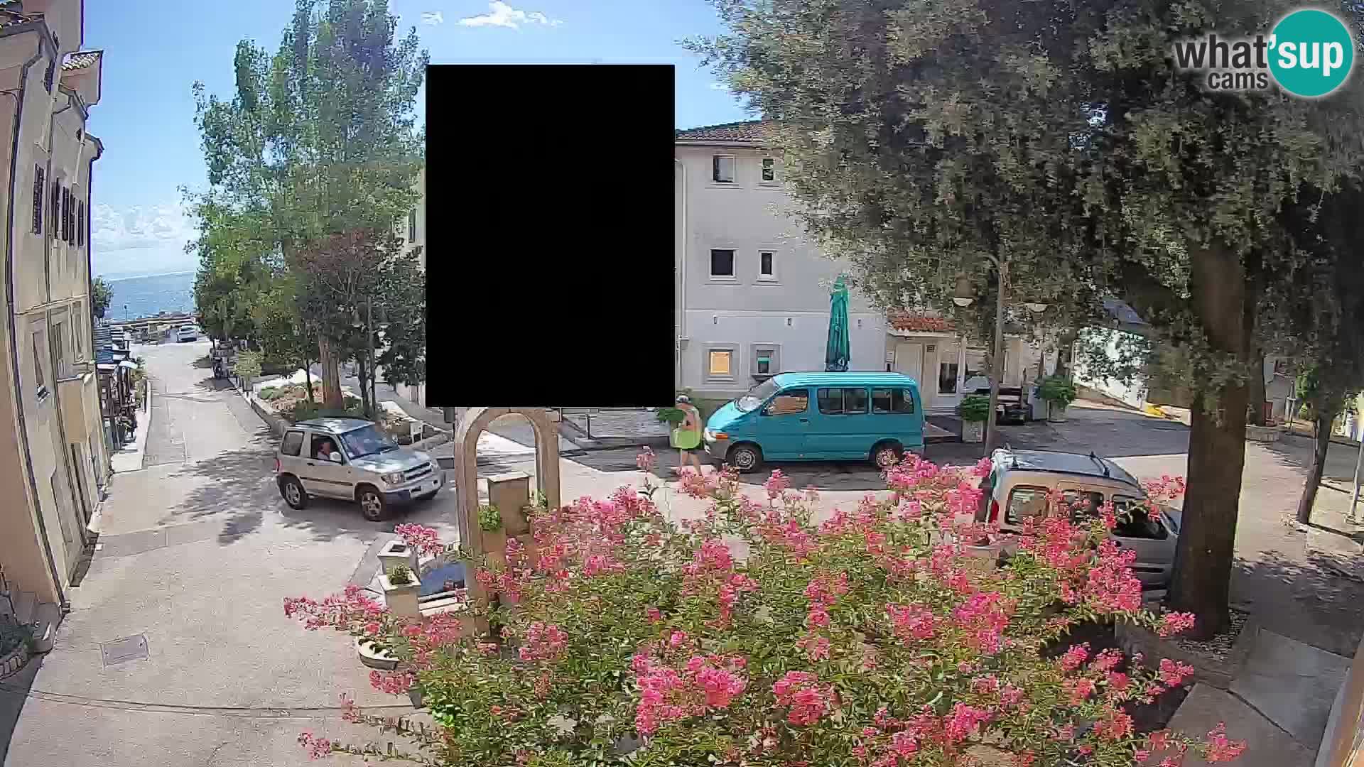 Webcam Centre de Mošćenička Draga – Vue en direct du centre-ville