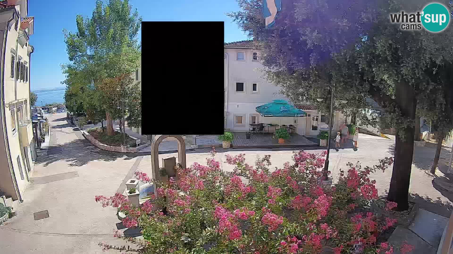 Webcam Mošćenička Draga Center – Live View of the Town Center