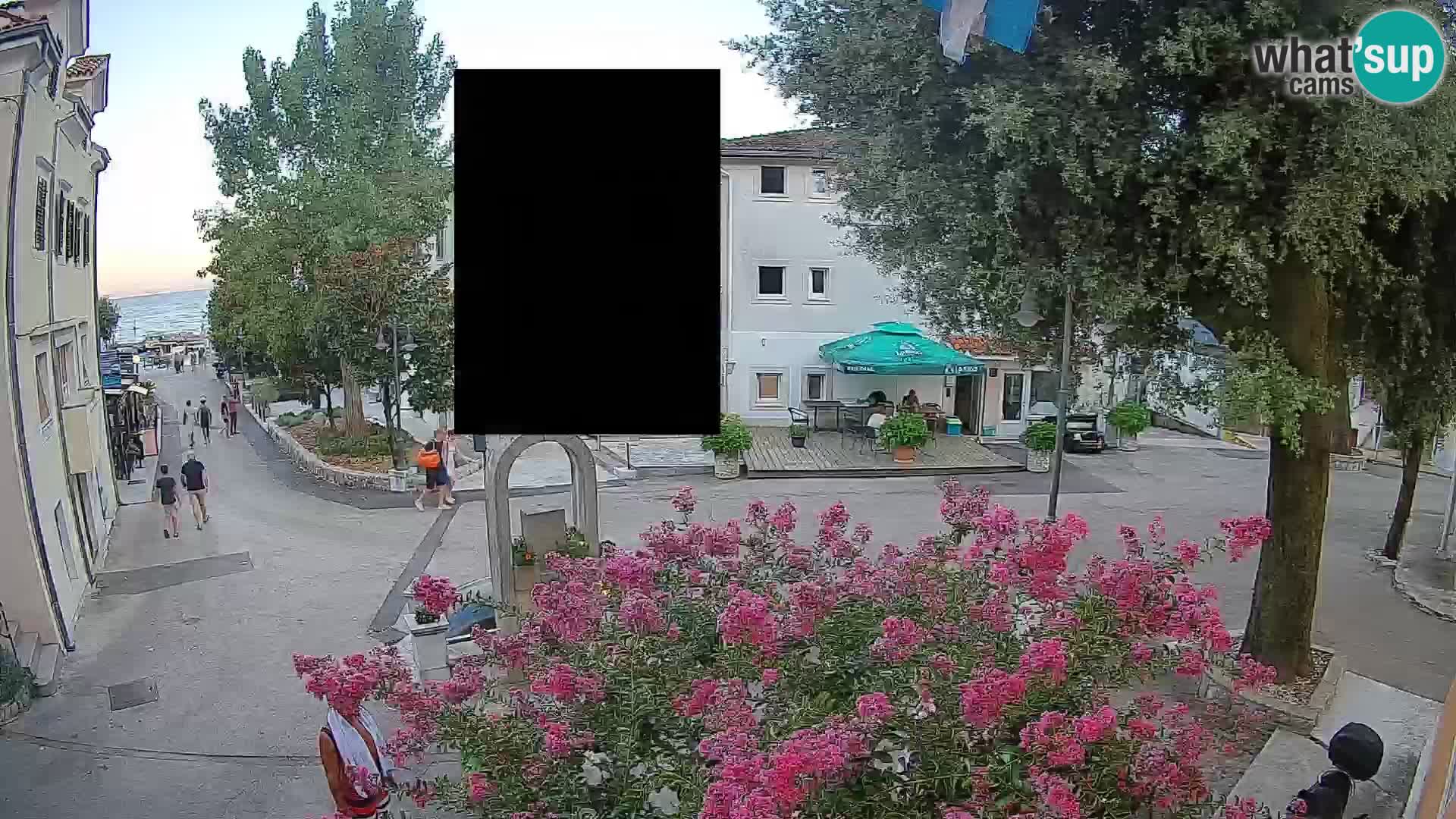 Webcam Mošćenička Draga Center – Live View of the Town Center