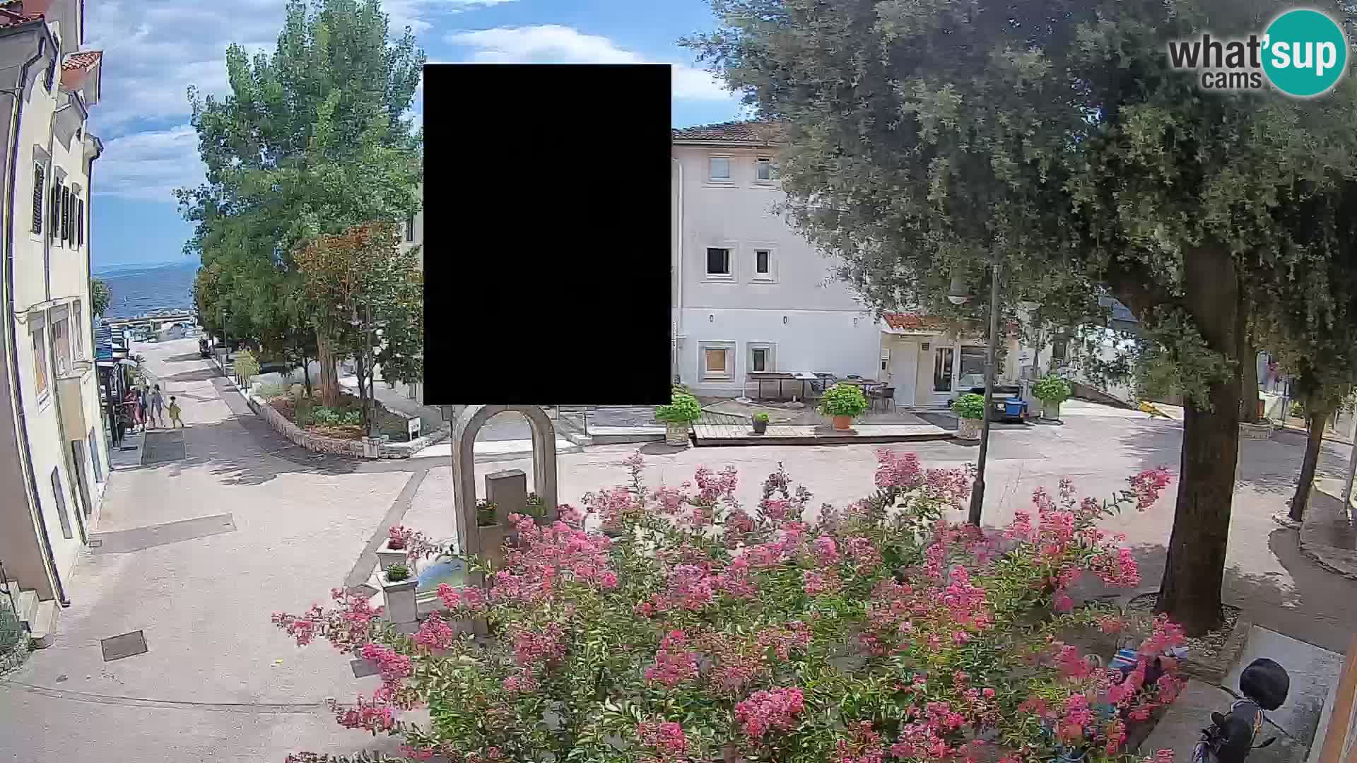 Webcam Centre de Mošćenička Draga – Vue en direct du centre-ville