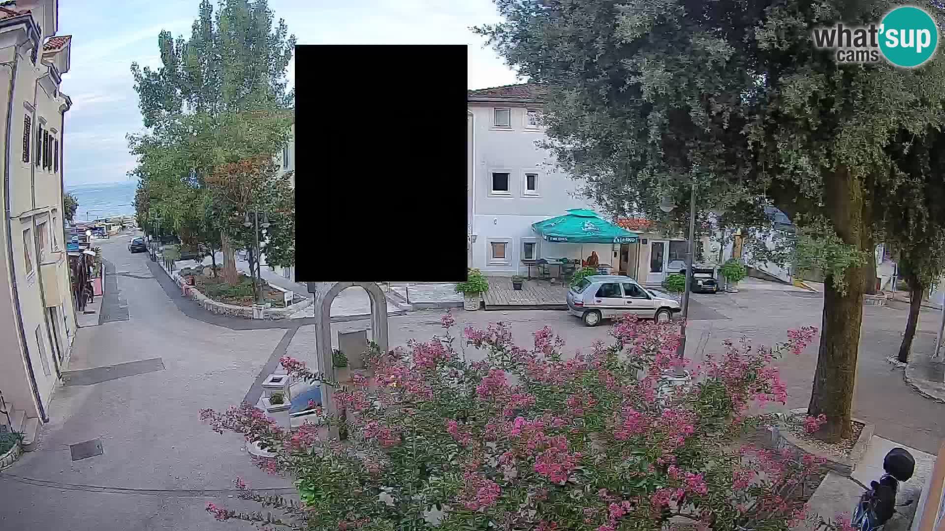 Webcam Centro Draga di Moschiena – Vista live sul centro