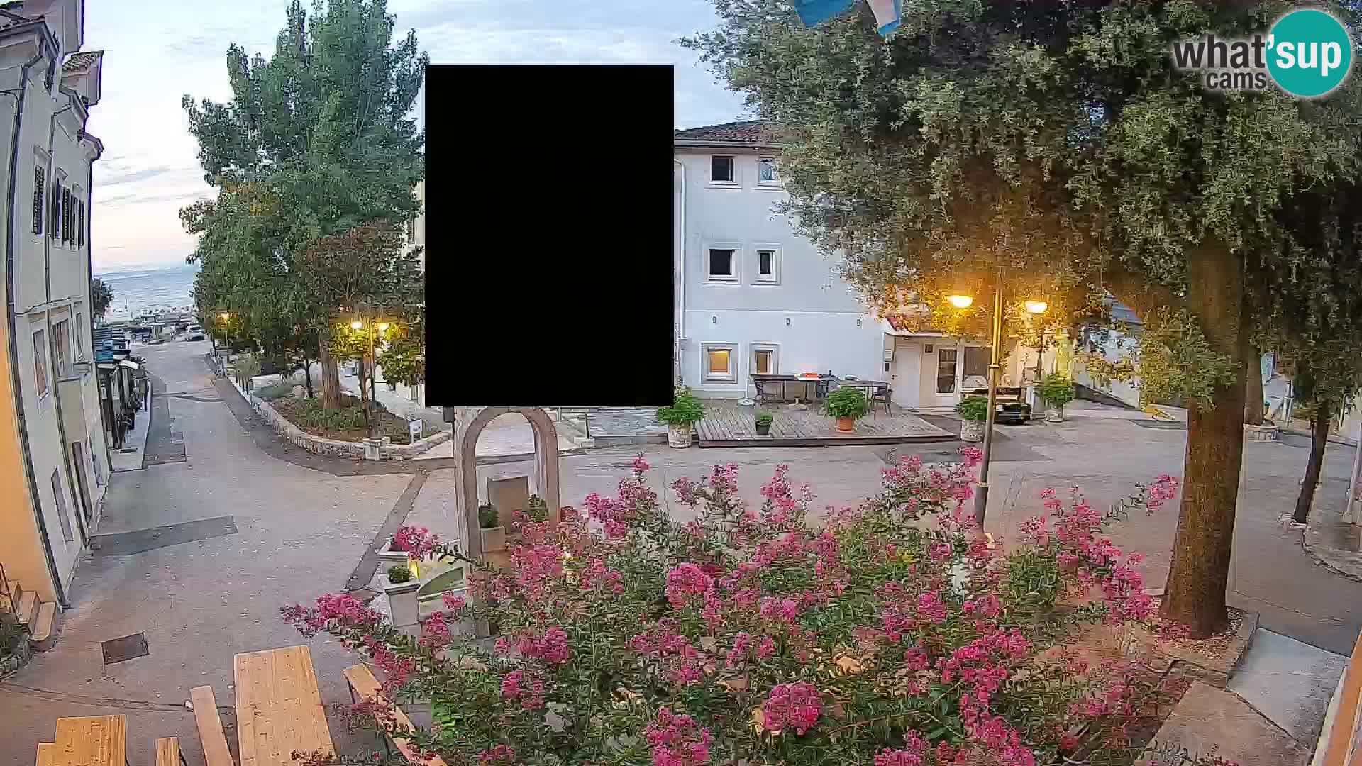 Webcam centre de Mošćenička Draga – Vue en direct du centre-ville