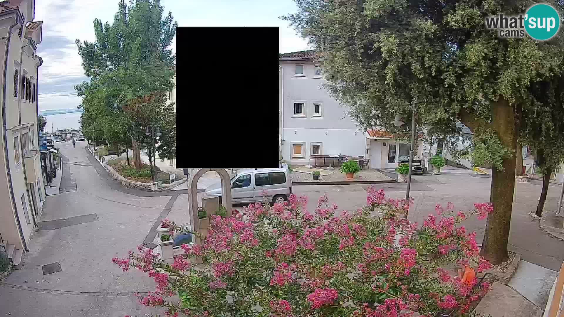 Webcam centre de Mošćenička Draga – Vue en direct du centre-ville