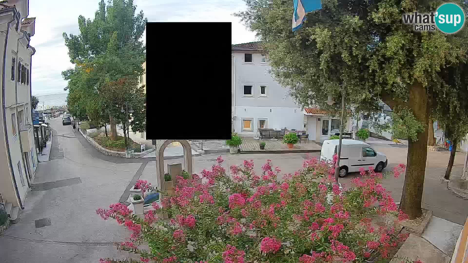 Webcam Centre de Mošćenička Draga – Vue en direct du centre-ville