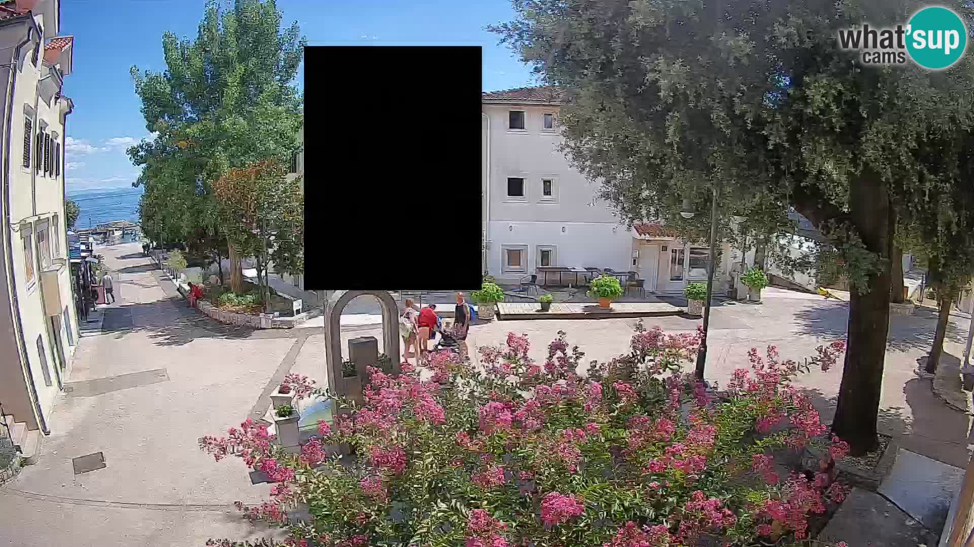 Webcam Mošćenička Draga Zentrum – Liveblick auf das Ortszentrum
