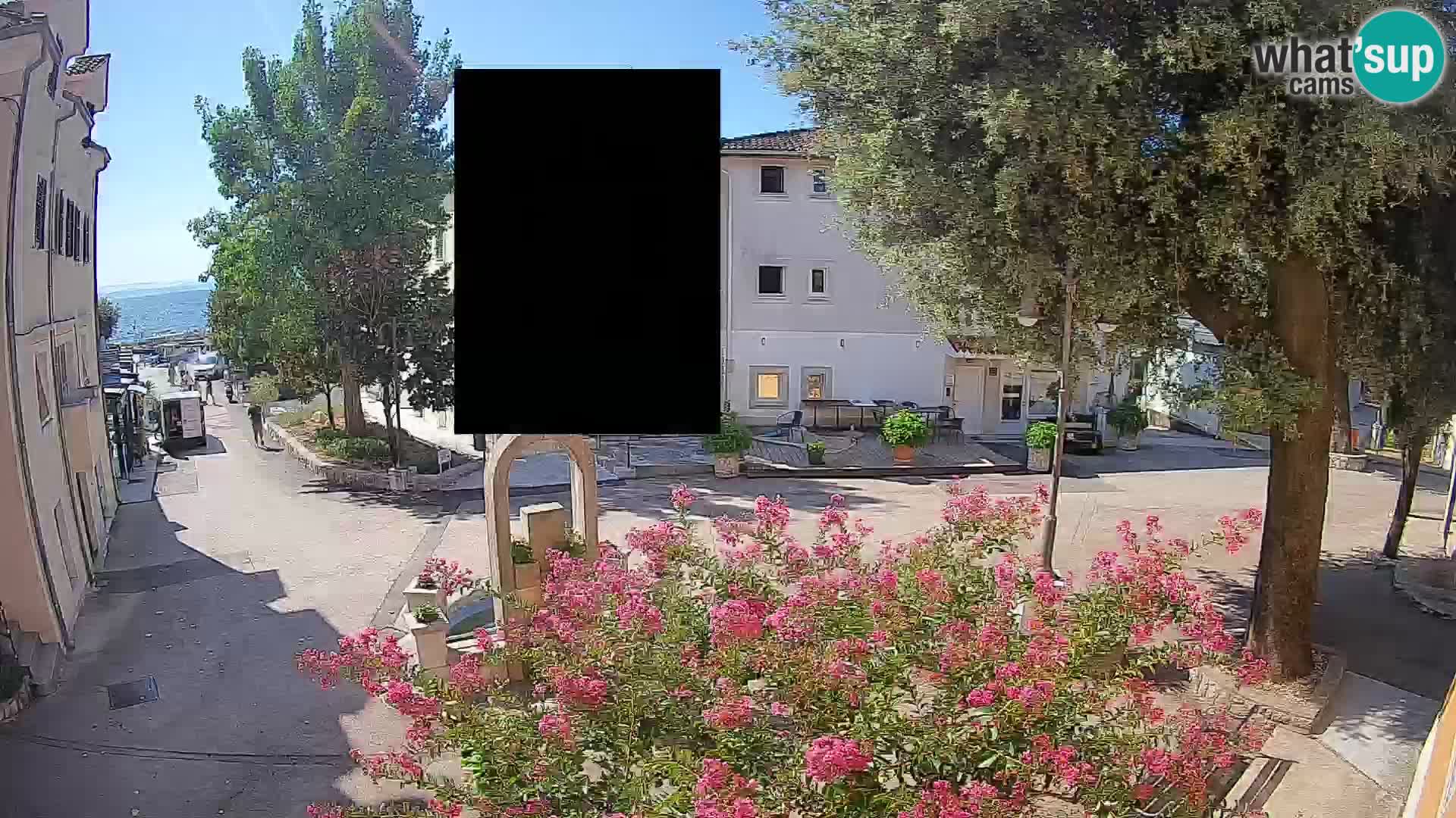 Webcam centre de Mošćenička Draga – Vue en direct du centre-ville