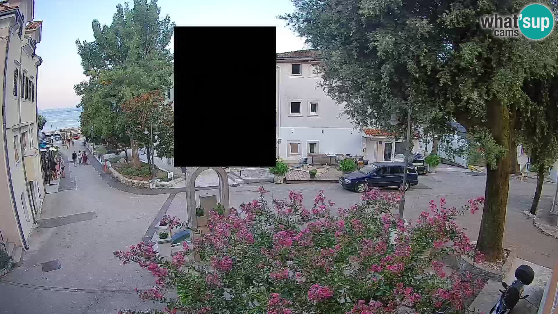 Webcam Mošćenička Draga Zentrum – Liveblick auf das Ortszentrum