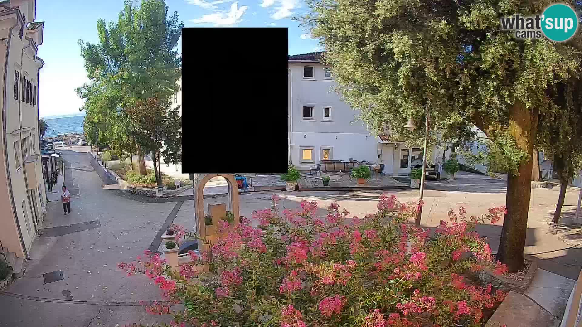 Webcam Mošćenička Draga Zentrum – Liveblick auf das Ortszentrum