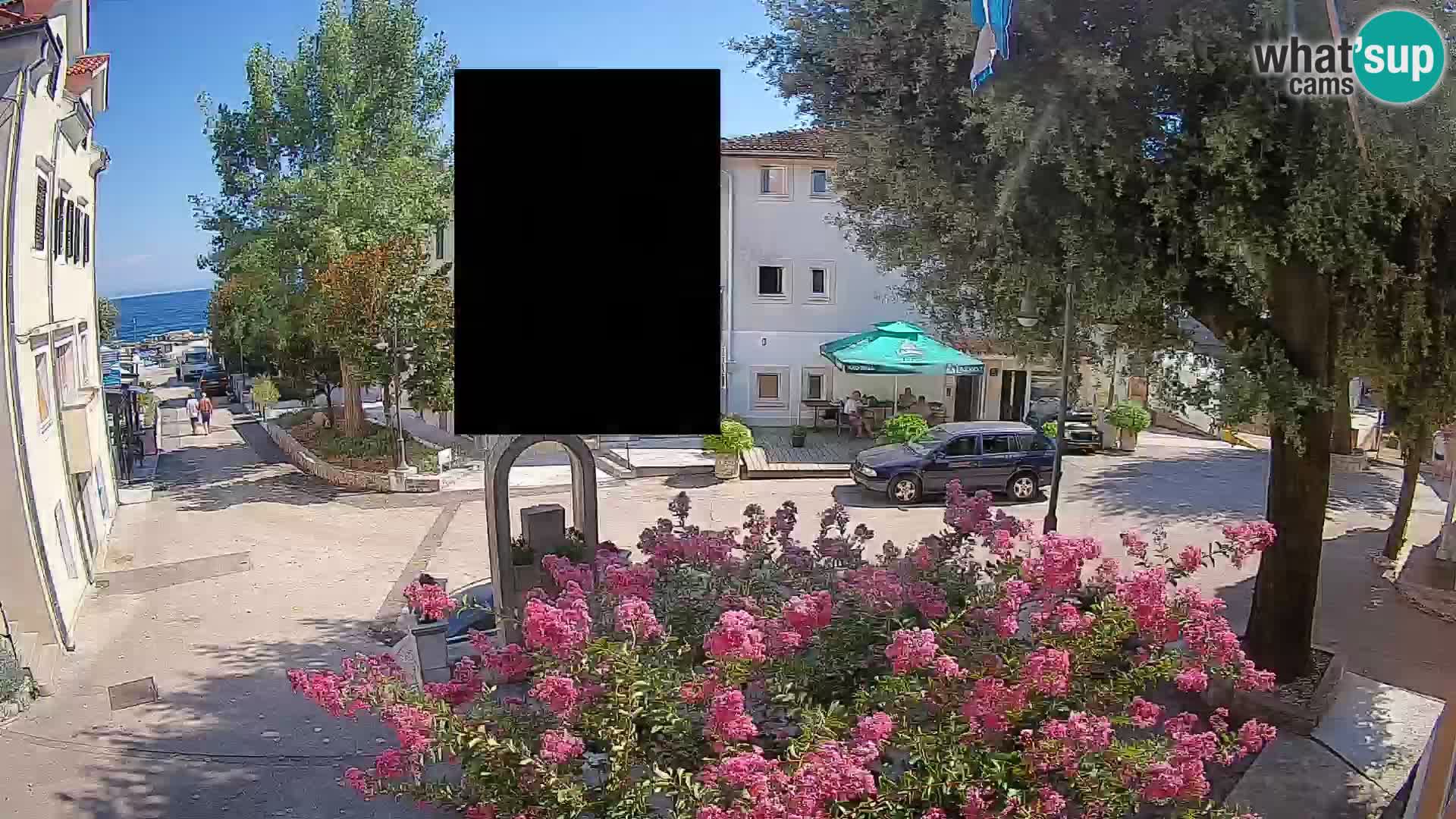 Webcam Mošćenička Draga Center – Live View of the Town Center