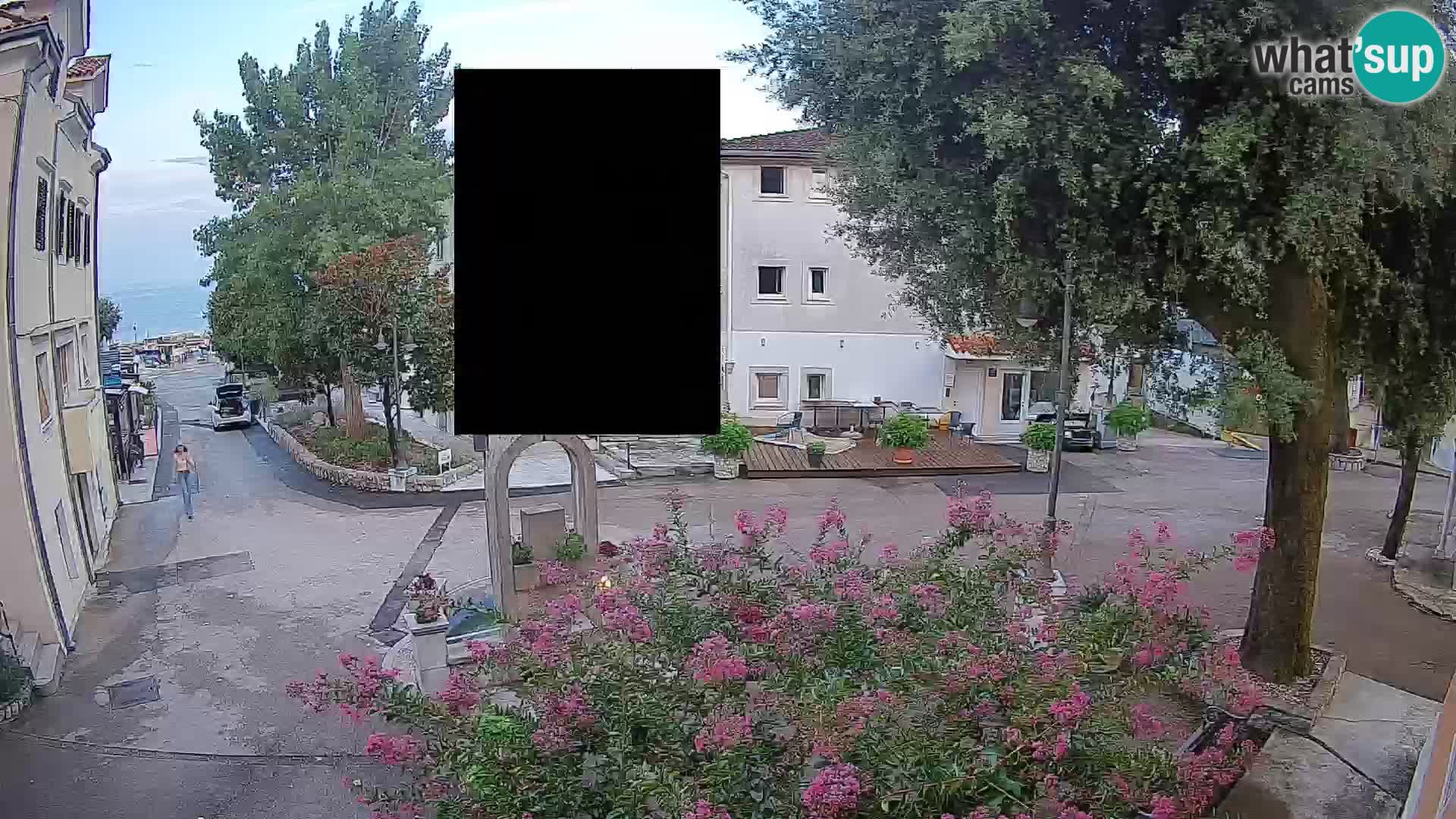 Webcam Centre de Mošćenička Draga – Vue en direct du centre-ville