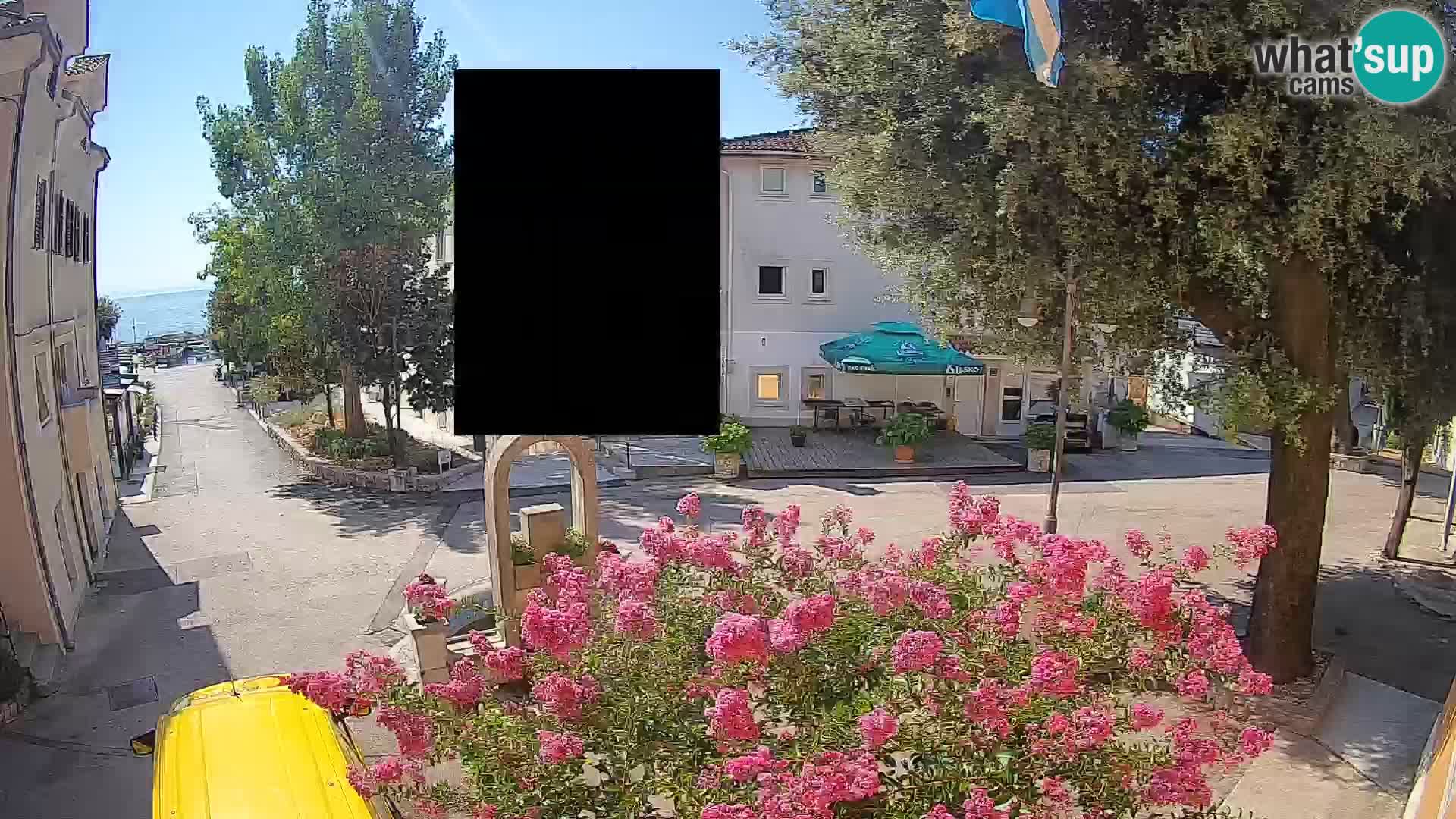 Webcam centre de Mošćenička Draga – Vue en direct du centre-ville