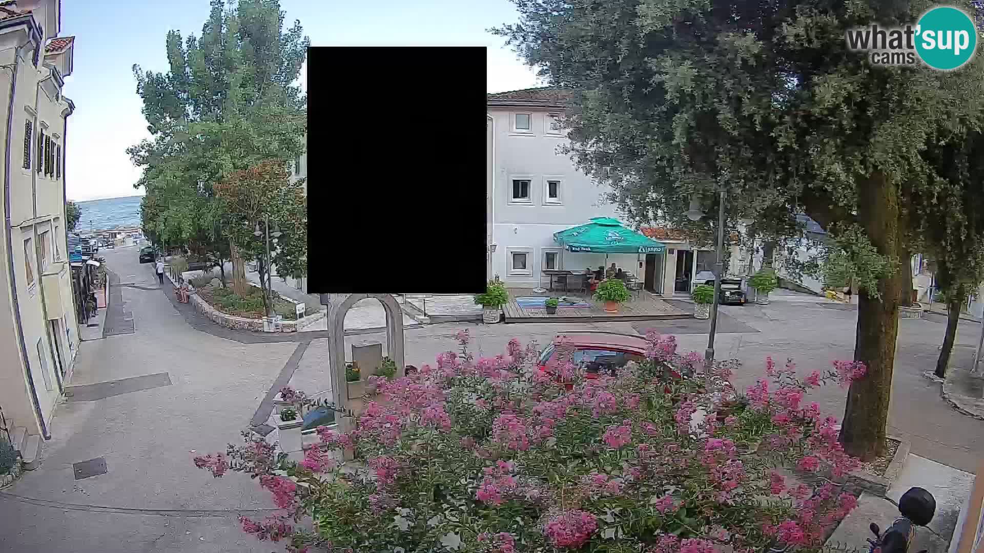 Webcam Mošćenička Draga Center – Live View of the Town Center