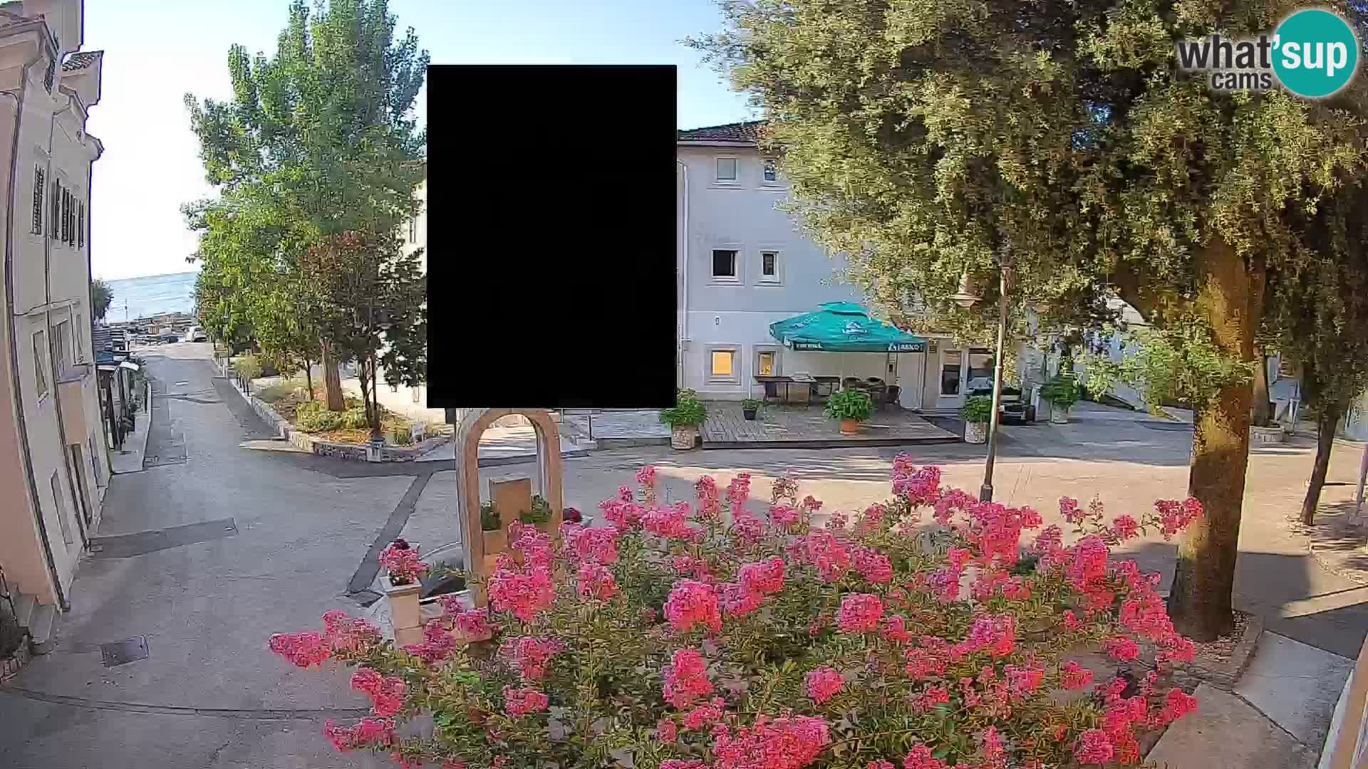 Webcam Mošćenička Draga Center – Live View of the Town Center