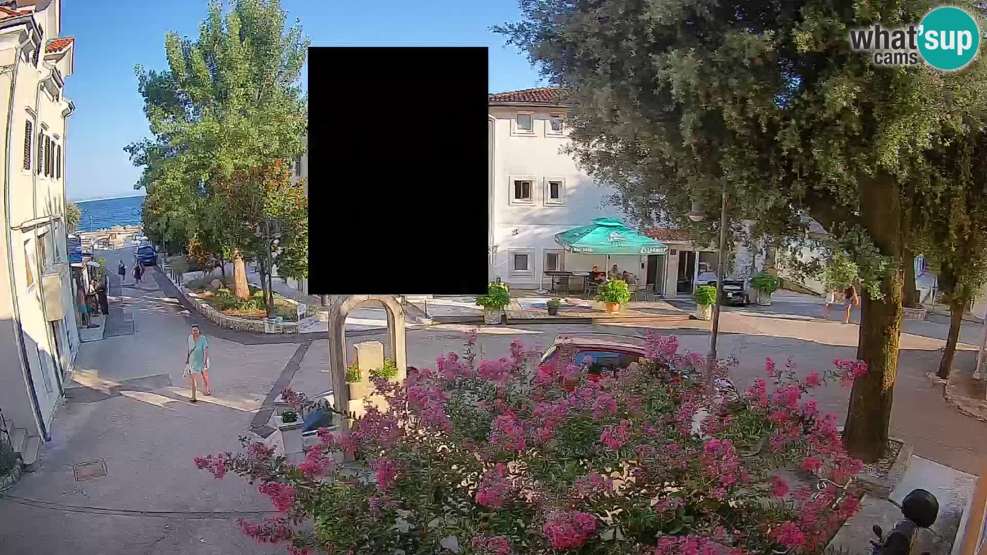 Webcam Mošćenička Draga Zentrum – Liveblick auf das Ortszentrum