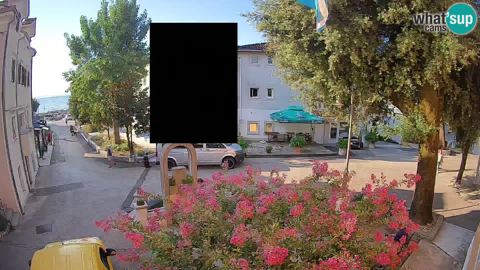 Webcam centre de Mošćenička Draga – Vue en direct du centre-ville