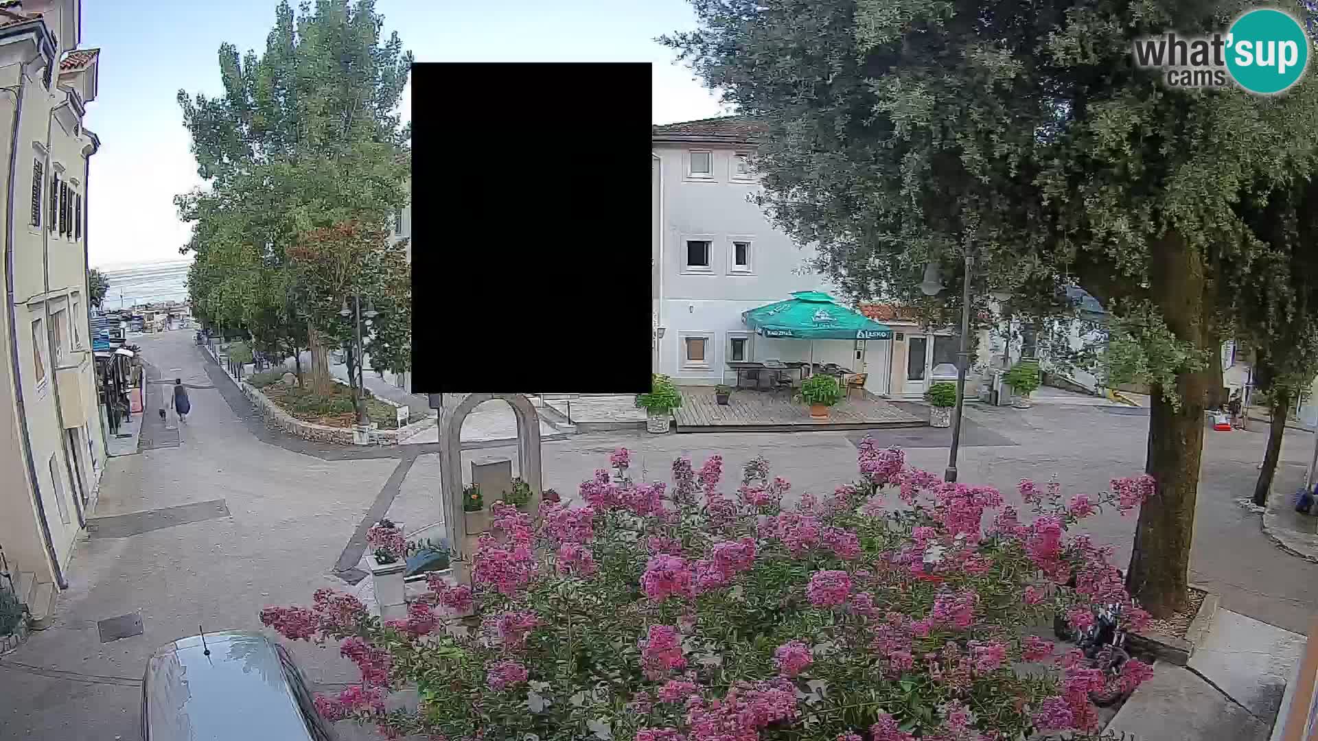 Webcam Mošćenička Draga Center – Live View of the Town Center