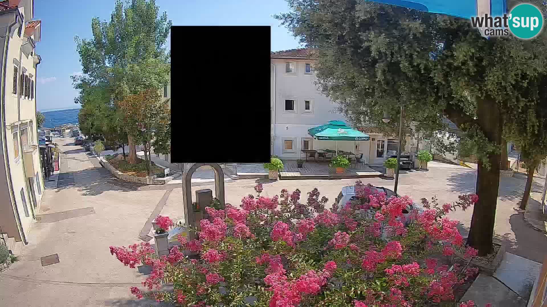 Webcam centre de Mošćenička Draga – Vue en direct du centre-ville