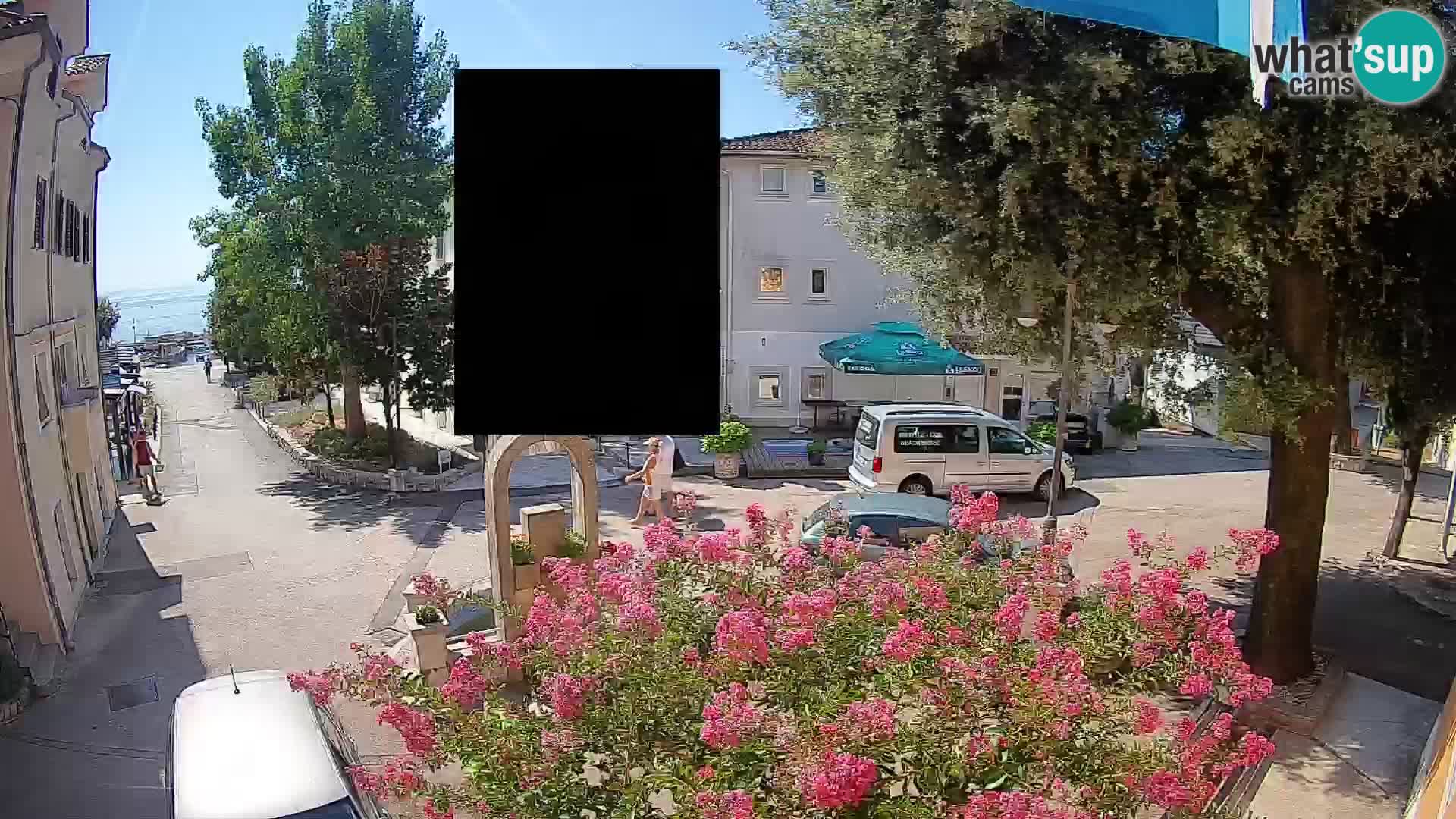 Webcam centre de Mošćenička Draga – Vue en direct du centre-ville