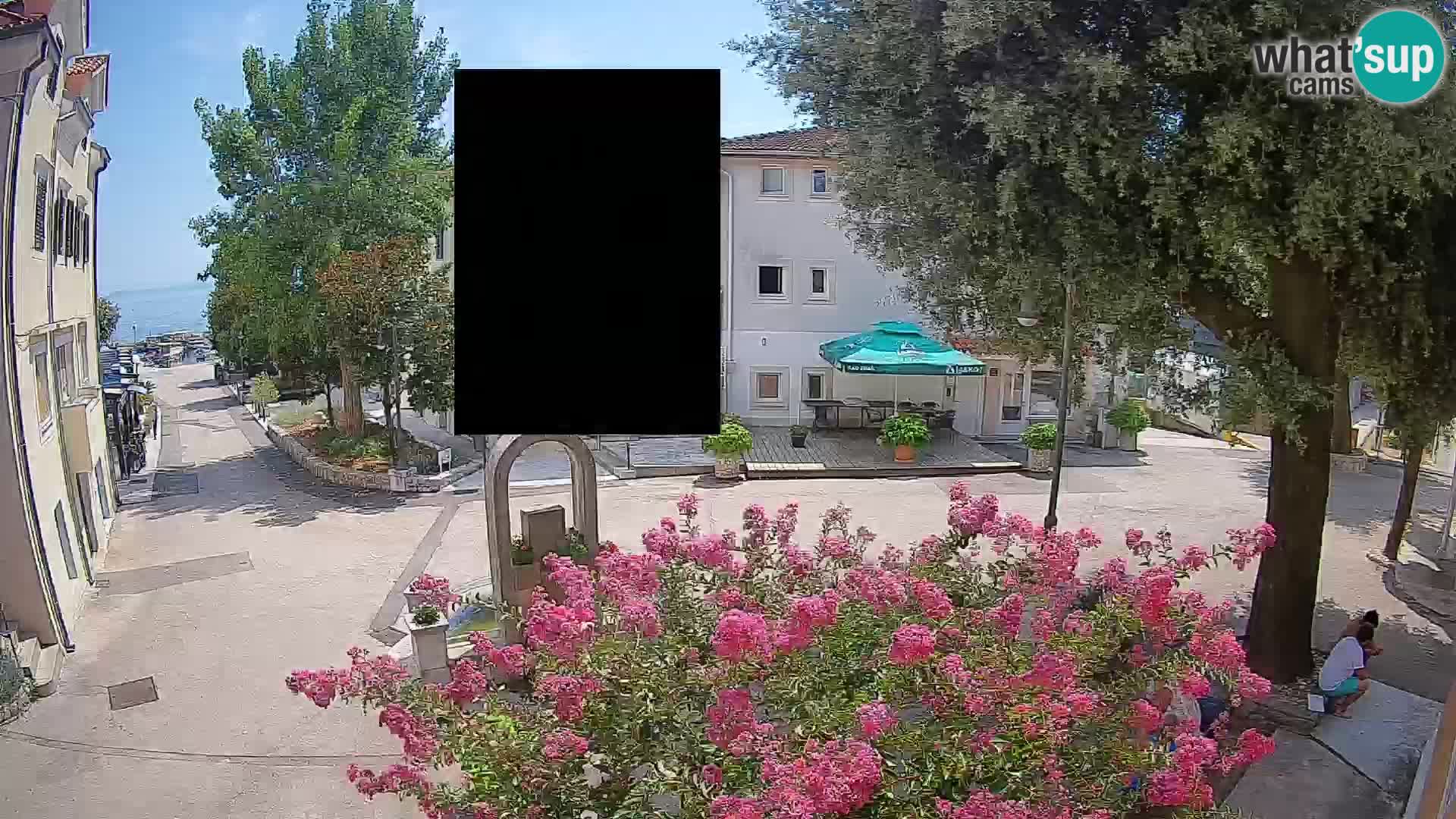 Webcam Centre de Mošćenička Draga – Vue en direct du centre-ville