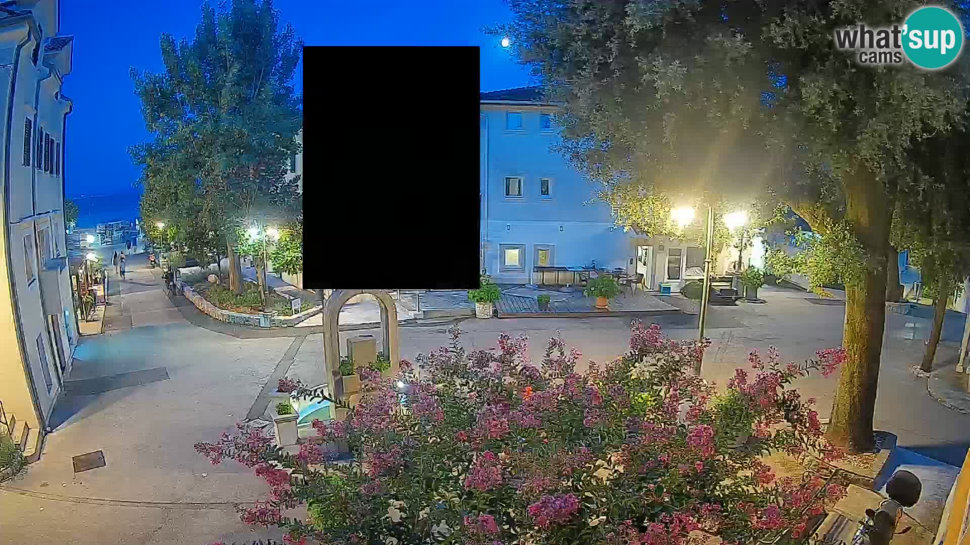 Webcam Mošćenička Draga Center – Live View of the Town Center