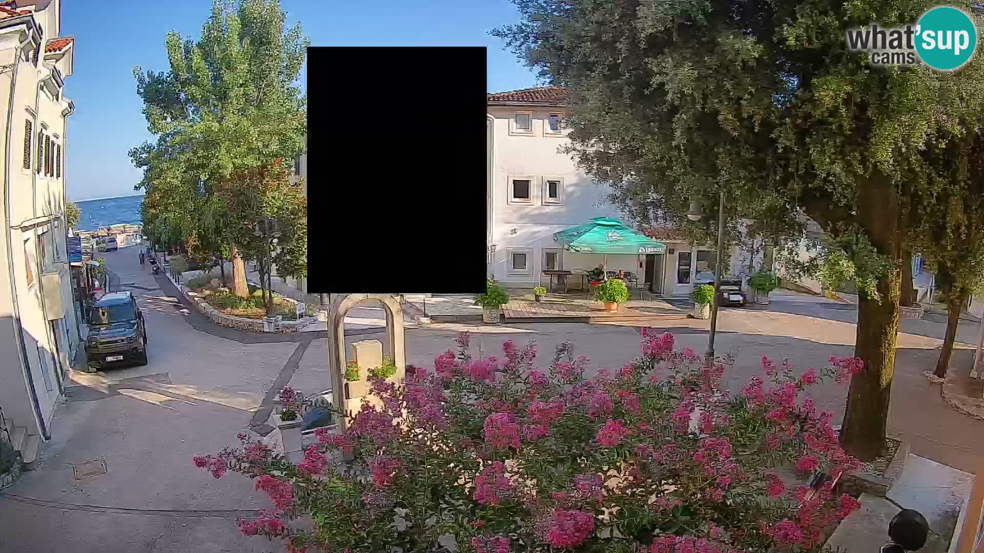 Webcam Mošćenička Draga Zentrum – Liveblick auf das Ortszentrum