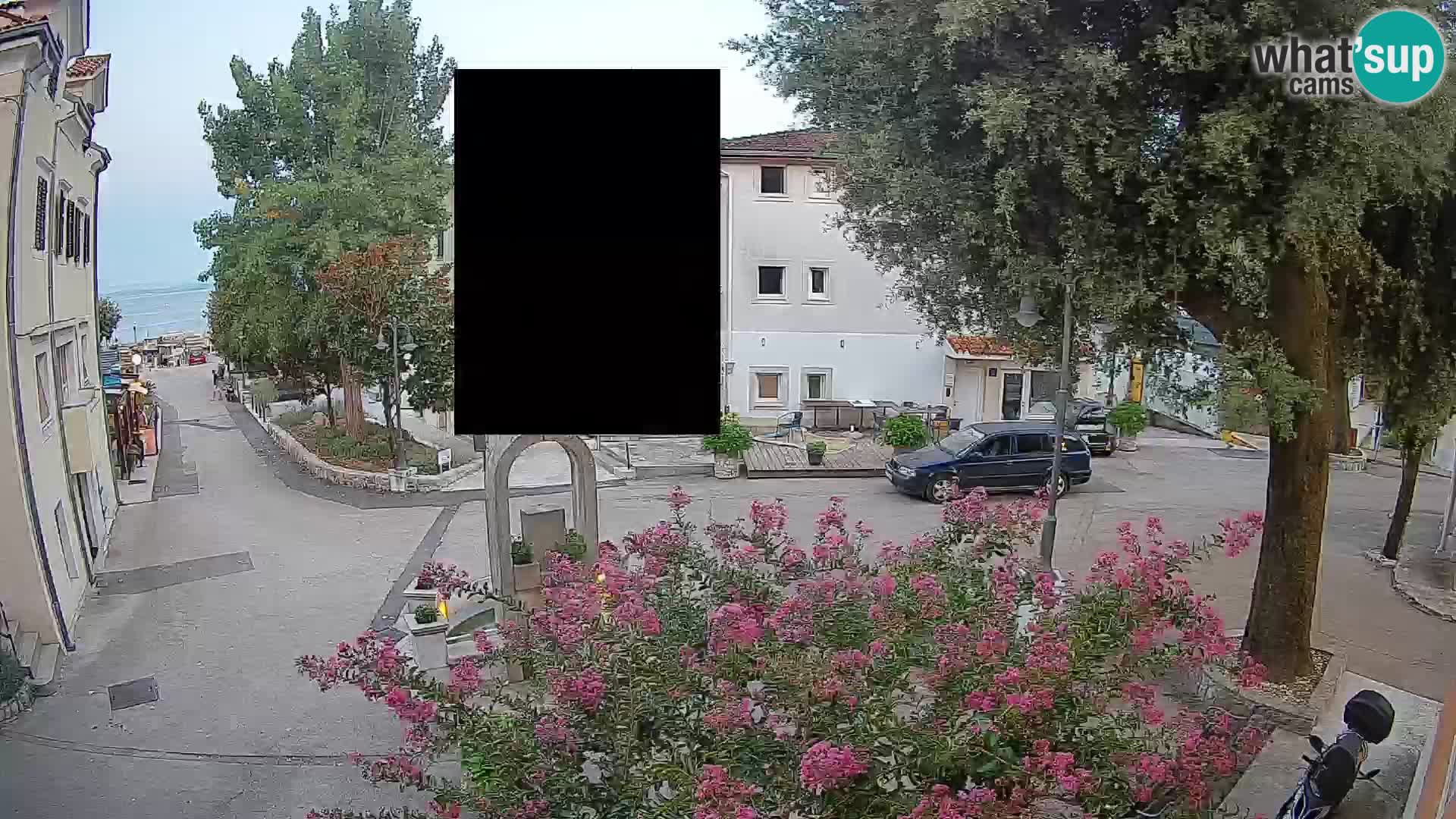 Webcam Mošćenička Draga Center – Live View of the Town Center