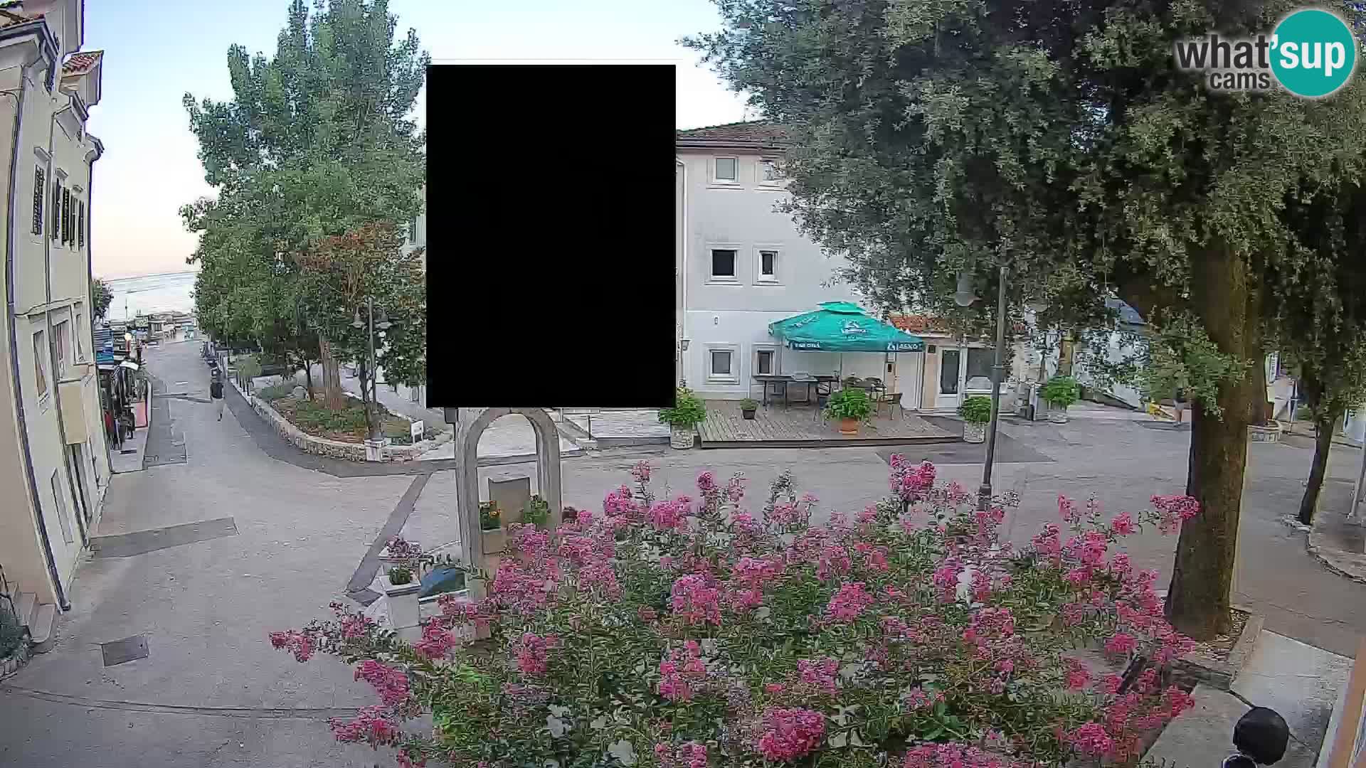 Webcam Centre de Mošćenička Draga – Vue en direct du centre-ville