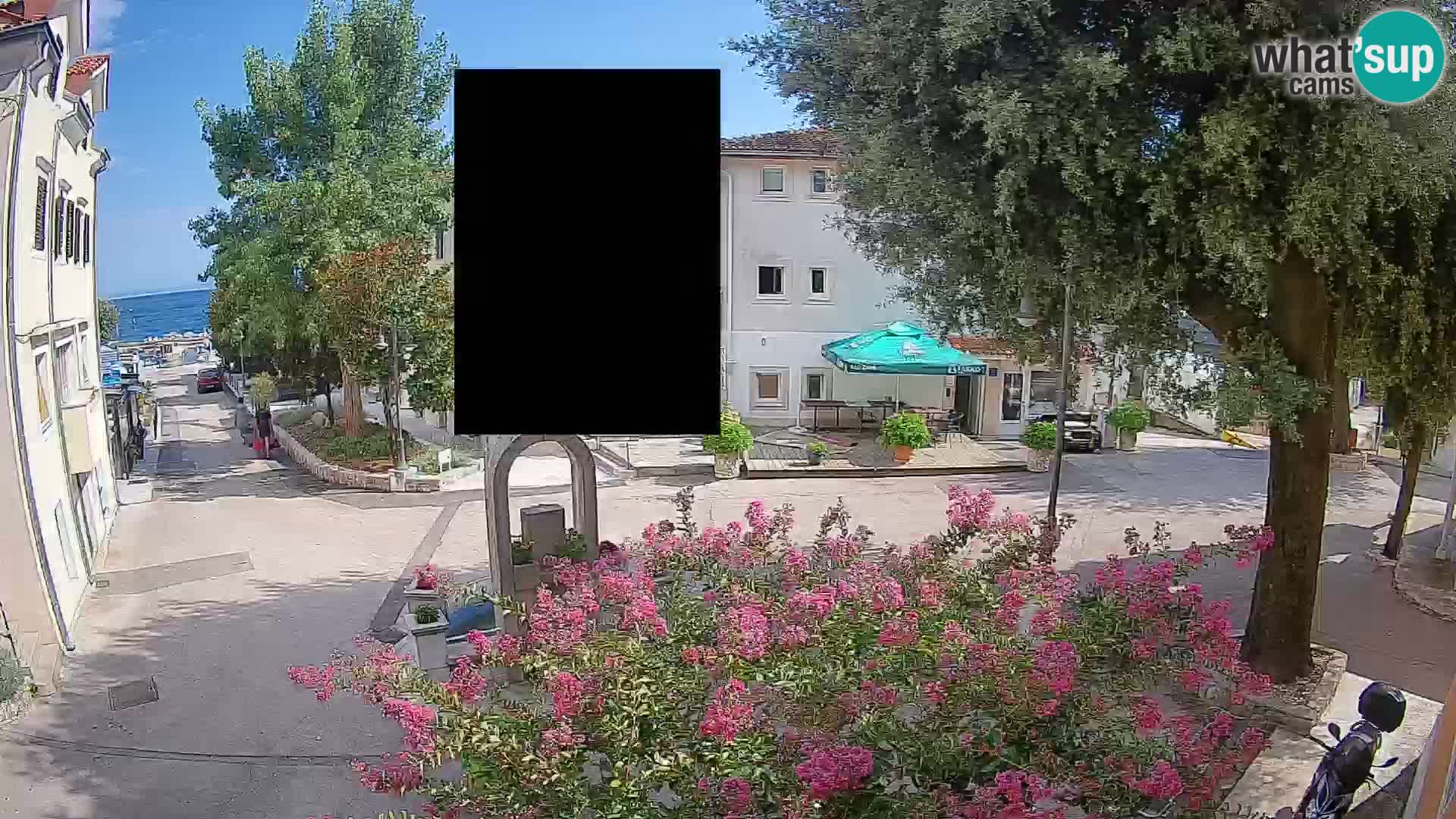 Webcam Centre de Mošćenička Draga – Vue en direct du centre-ville