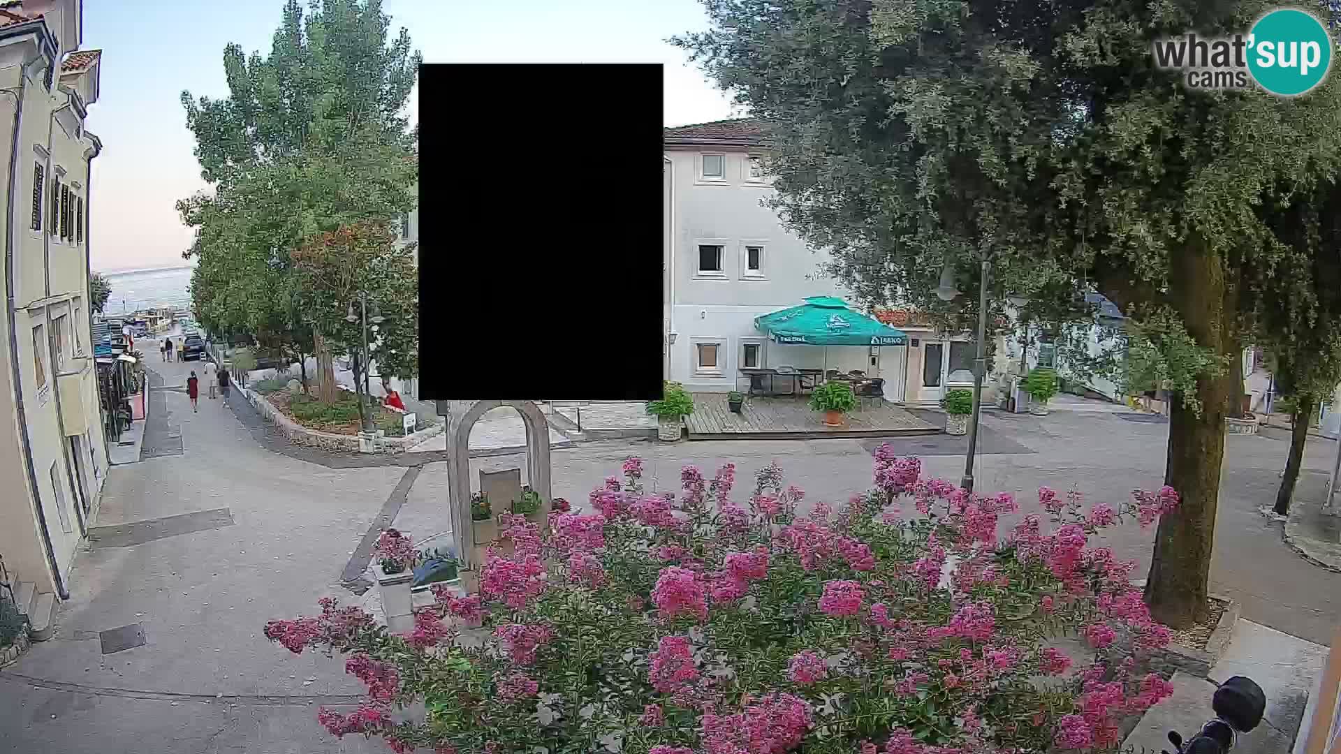 Webcam Centre de Mošćenička Draga – Vue en direct du centre-ville