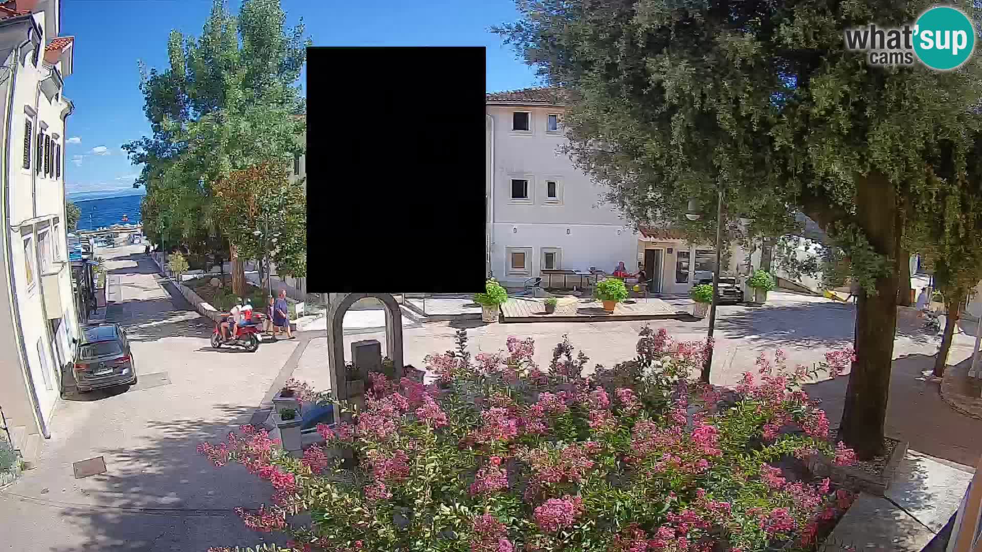 Webcam Centre de Mošćenička Draga – Vue en direct du centre-ville