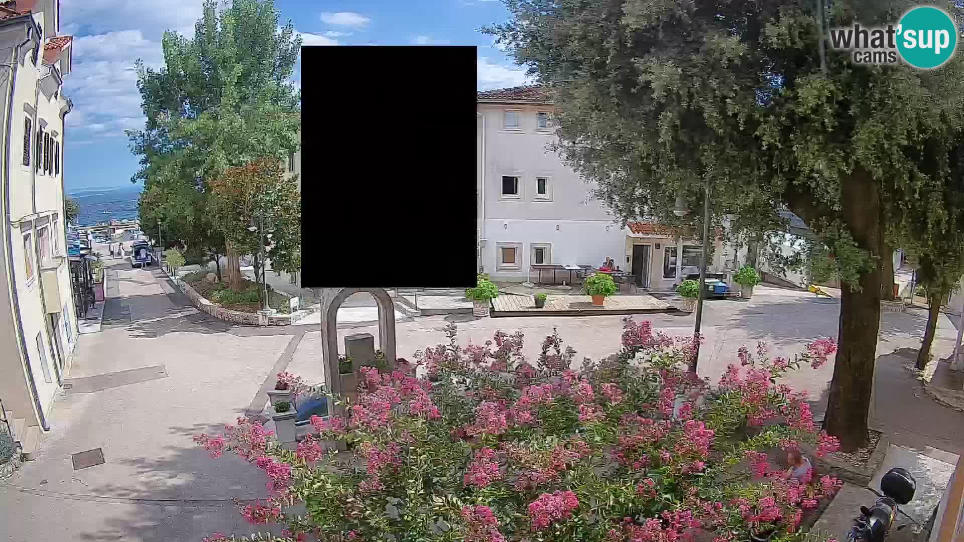 Webcam Centre de Mošćenička Draga – Vue en direct du centre-ville