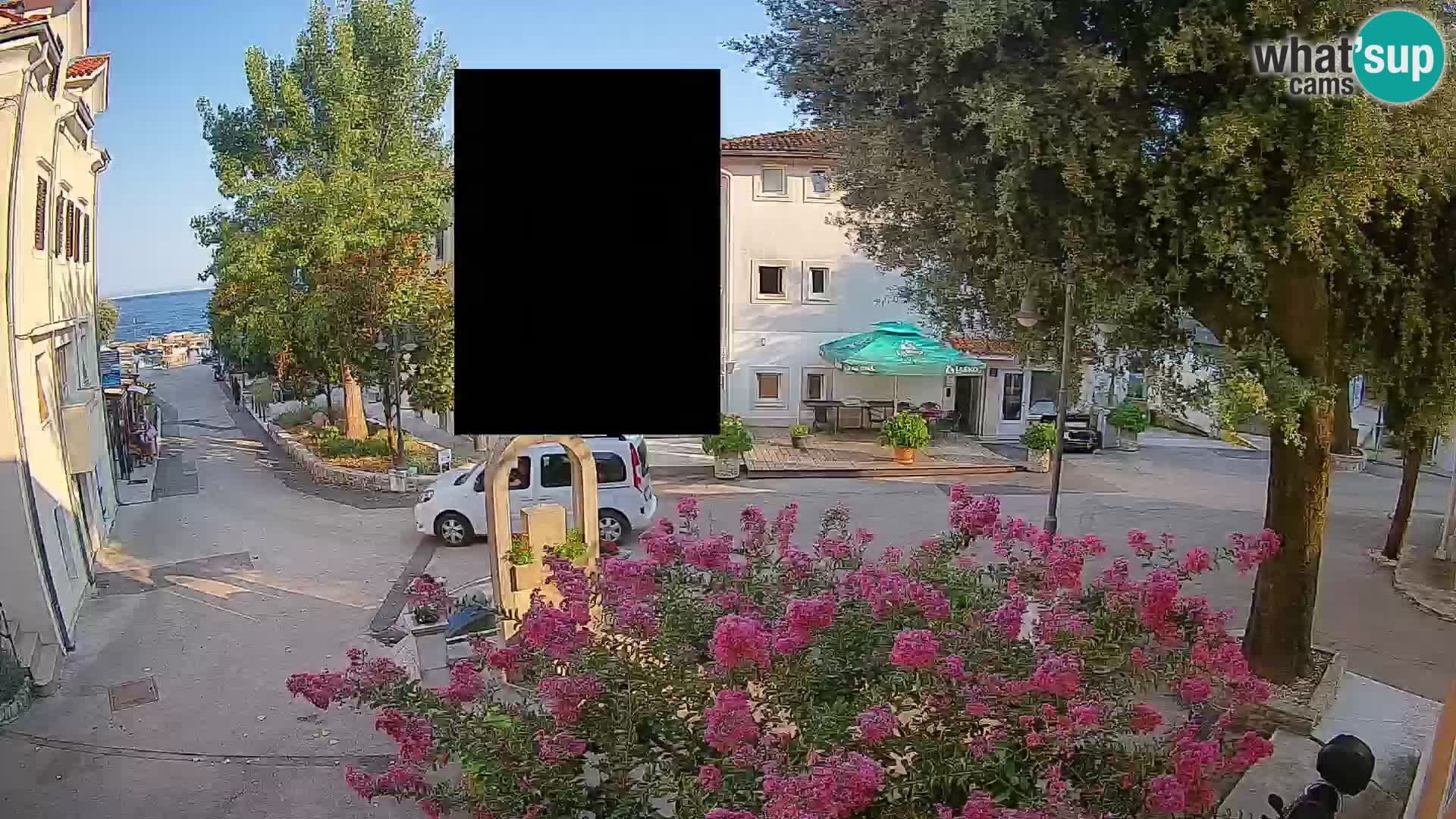 Webcam Mošćenička Draga Center – Live View of the Town Center