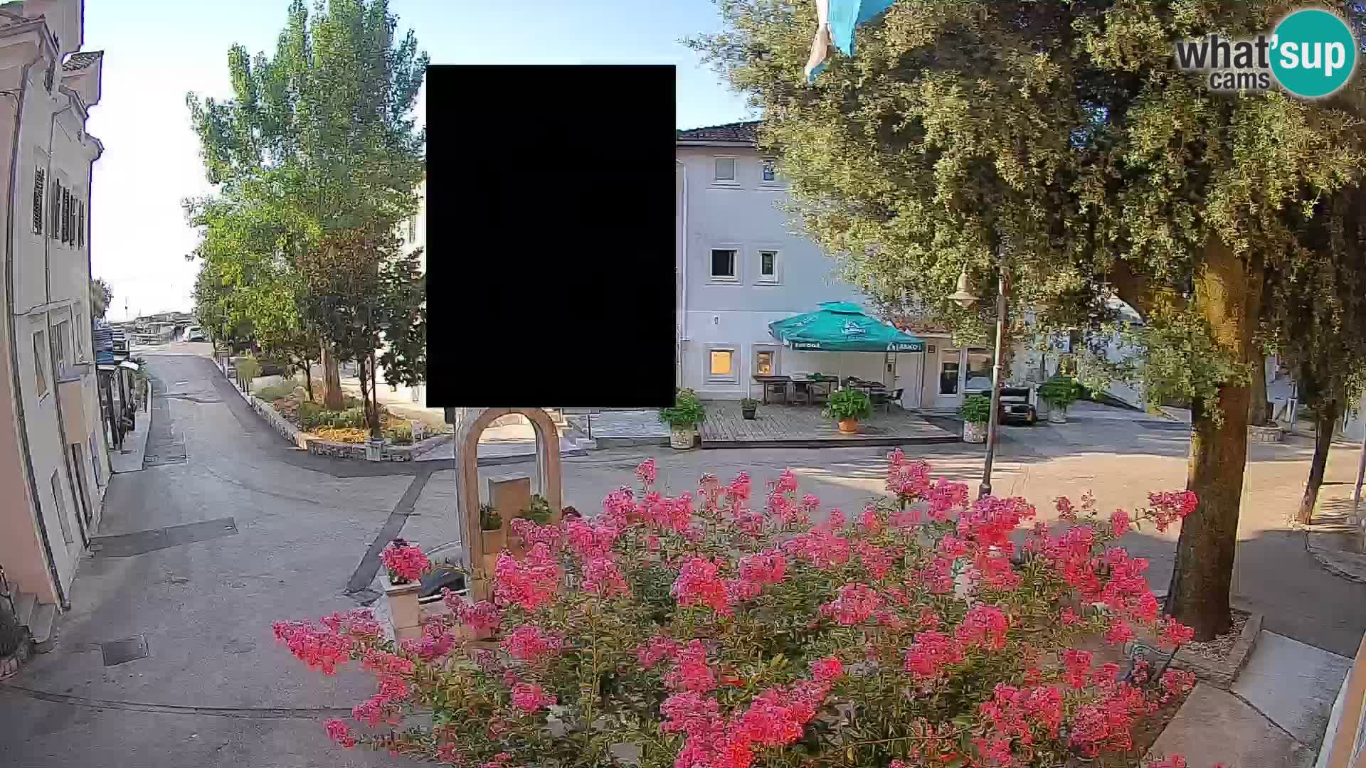 Webcam Centre de Mošćenička Draga – Vue en direct du centre-ville