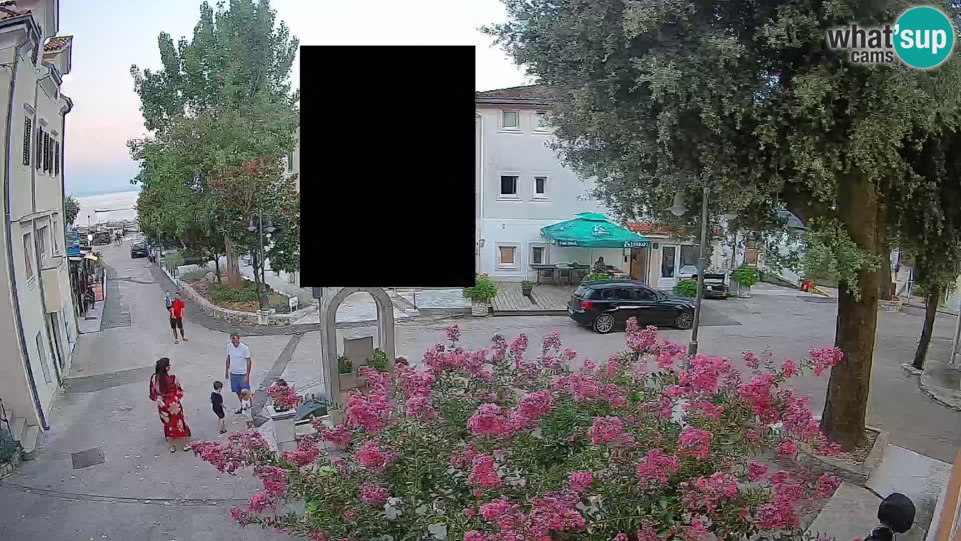 Webcam Mošćenička Draga Zentrum – Liveblick auf das Ortszentrum