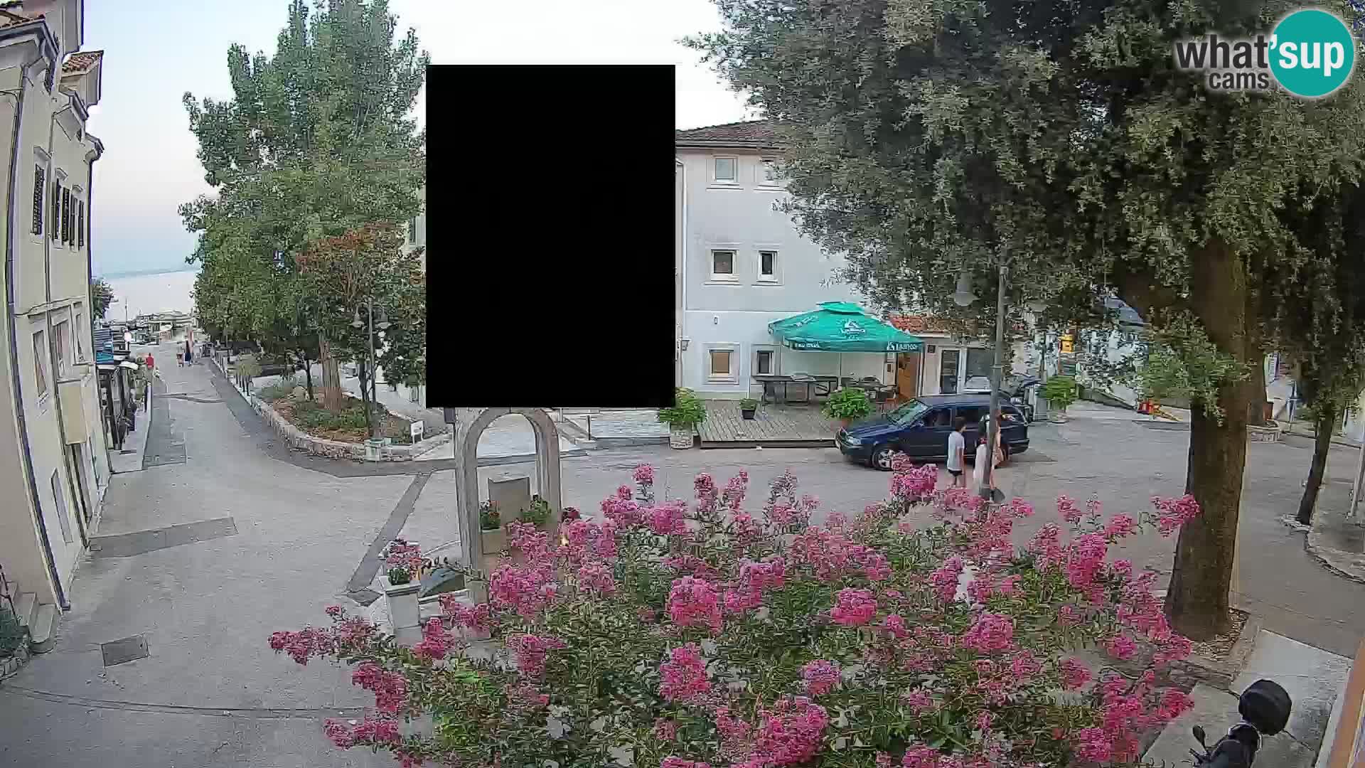 Webcam centre de Mošćenička Draga – Vue en direct du centre-ville