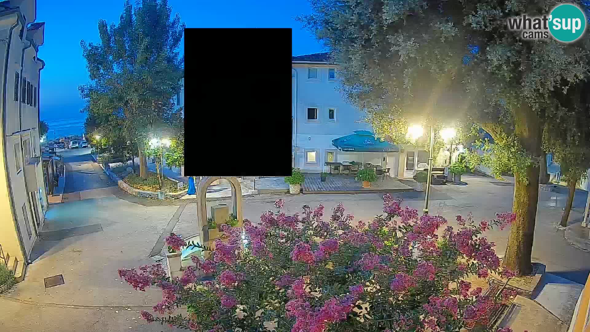 Webcam Centre de Mošćenička Draga – Vue en direct du centre-ville