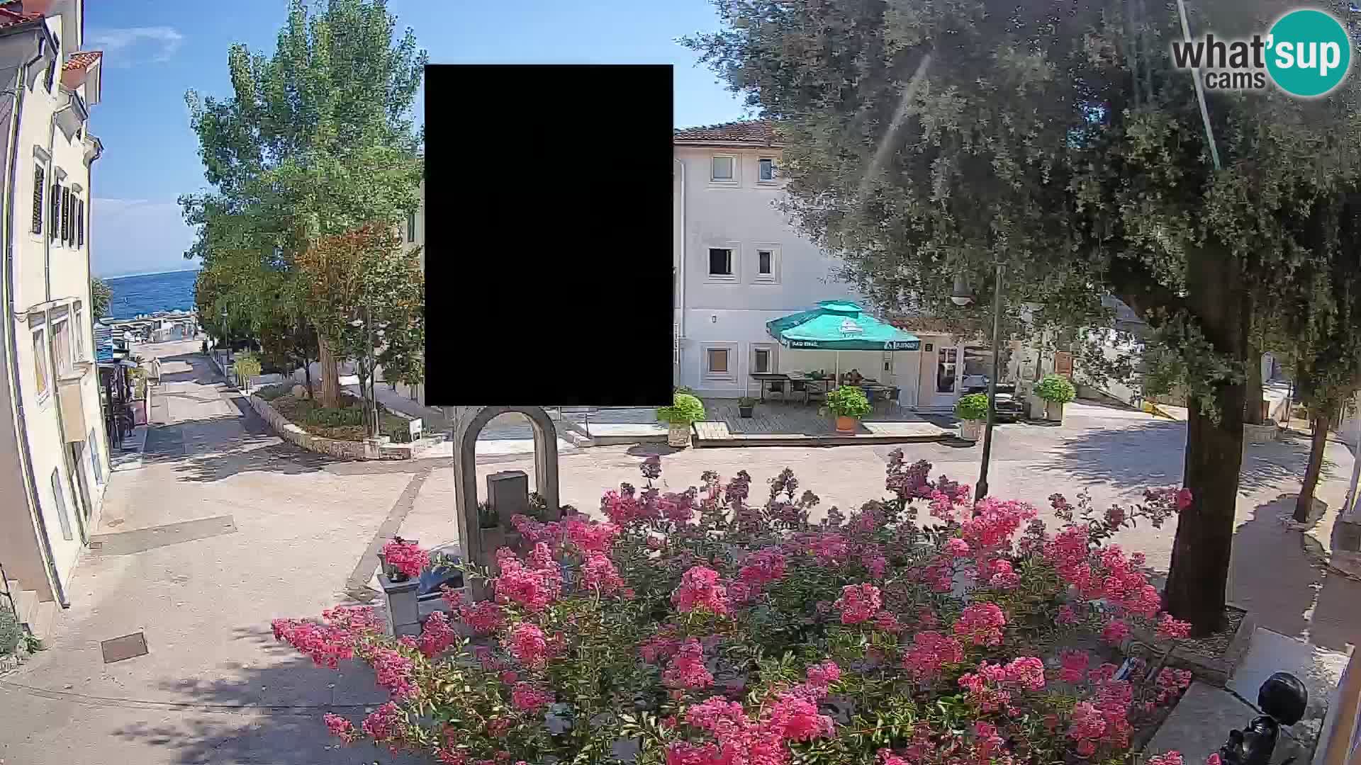 Webcam Centre de Mošćenička Draga – Vue en direct du centre-ville