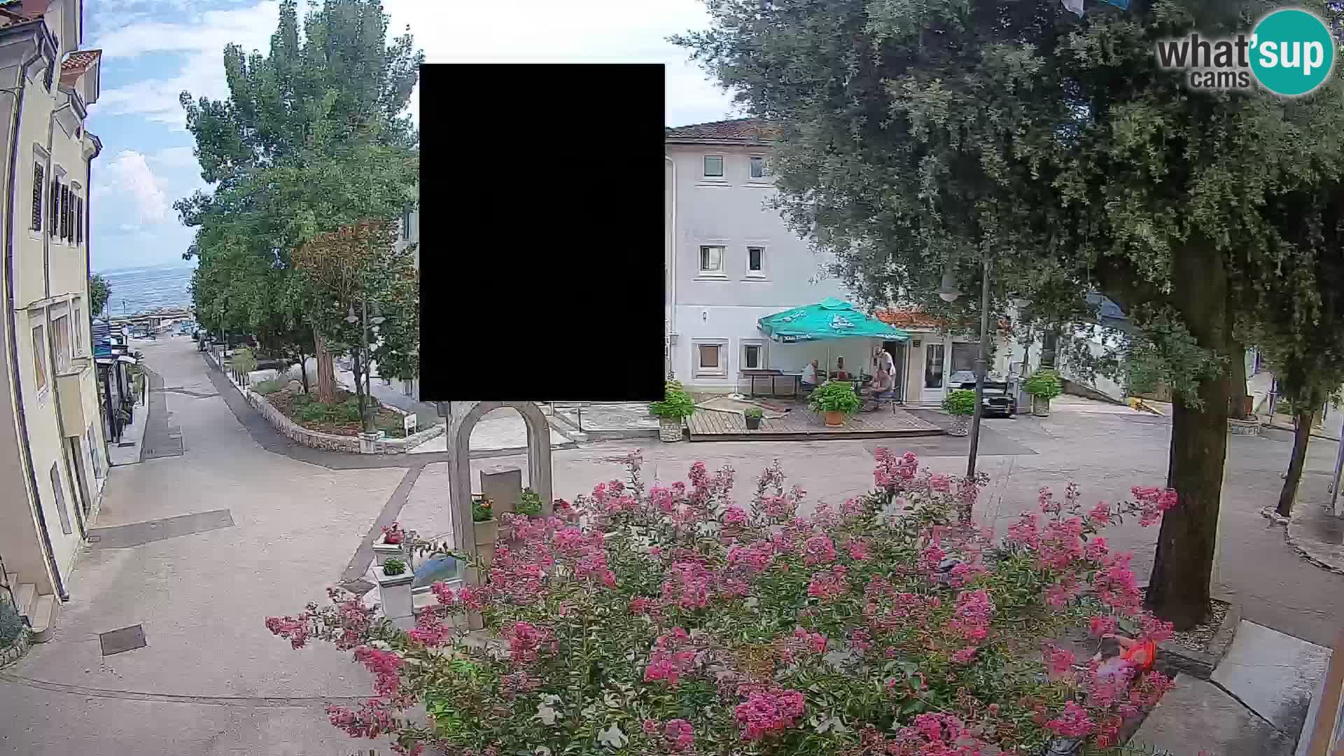 Webcam Centre de Mošćenička Draga – Vue en direct du centre-ville