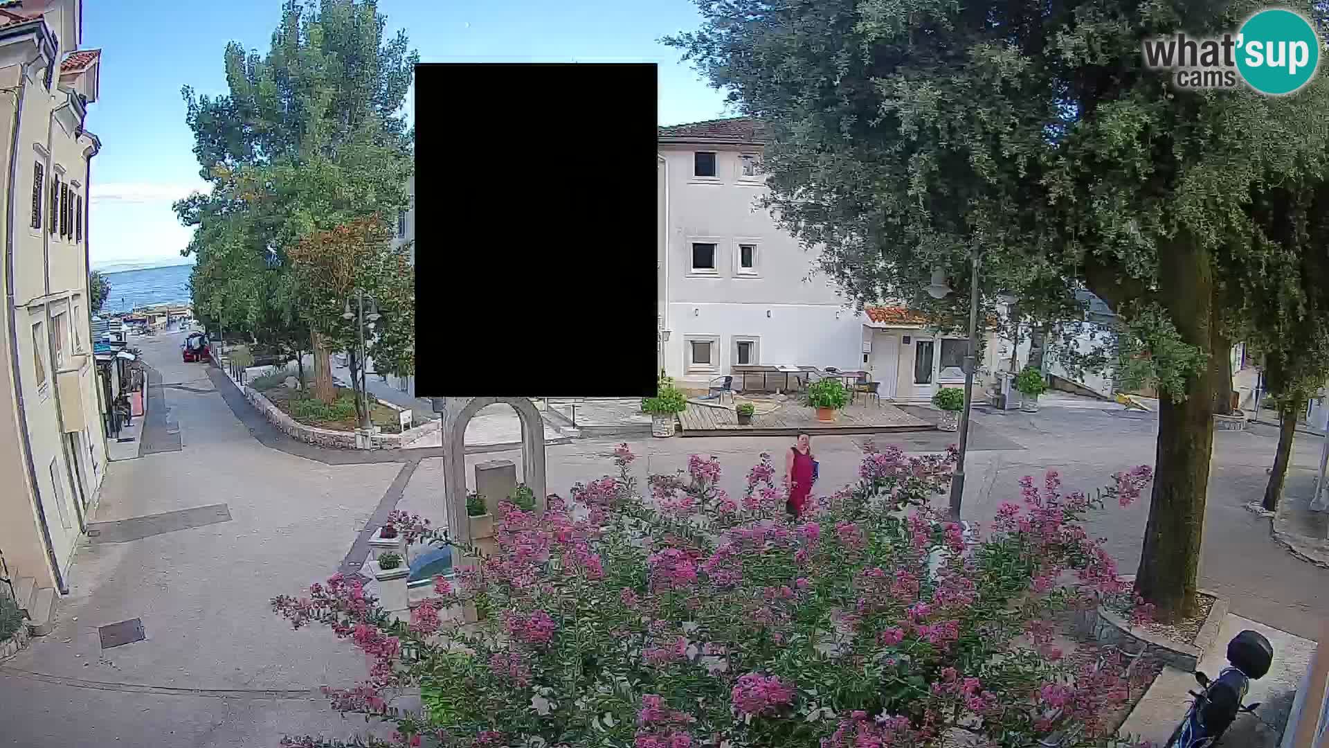 Webcam centre de Mošćenička Draga – Vue en direct du centre-ville