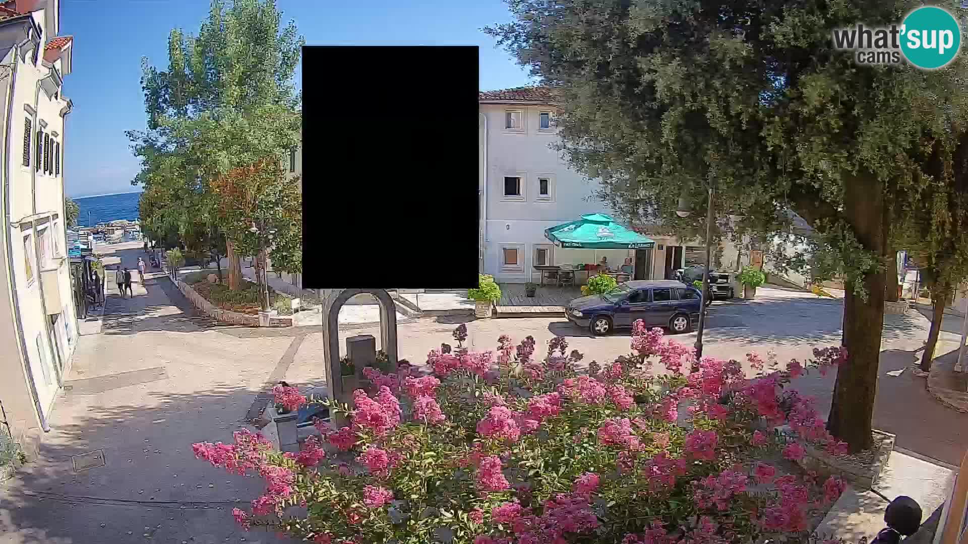 Webcam Centre de Mošćenička Draga – Vue en direct du centre-ville