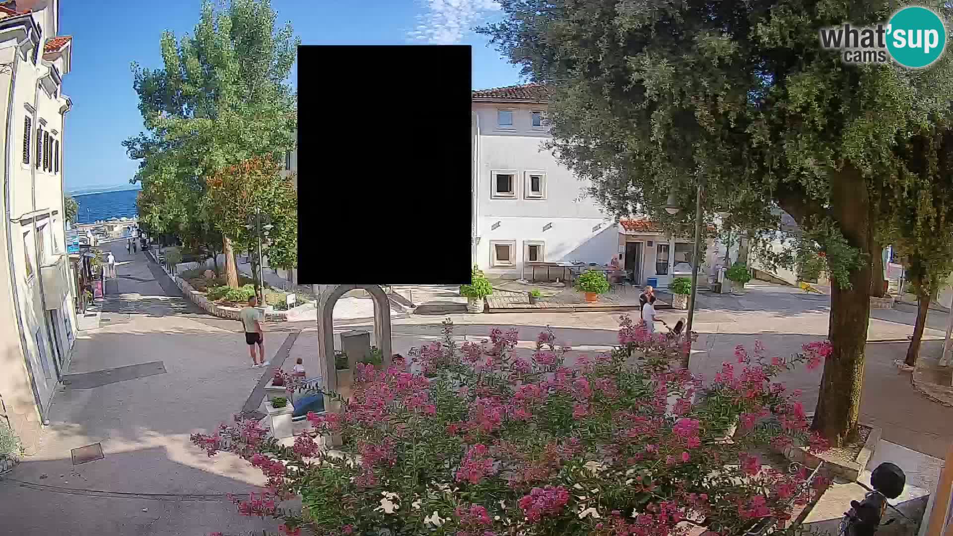 Webcam Centre de Mošćenička Draga – Vue en direct du centre-ville