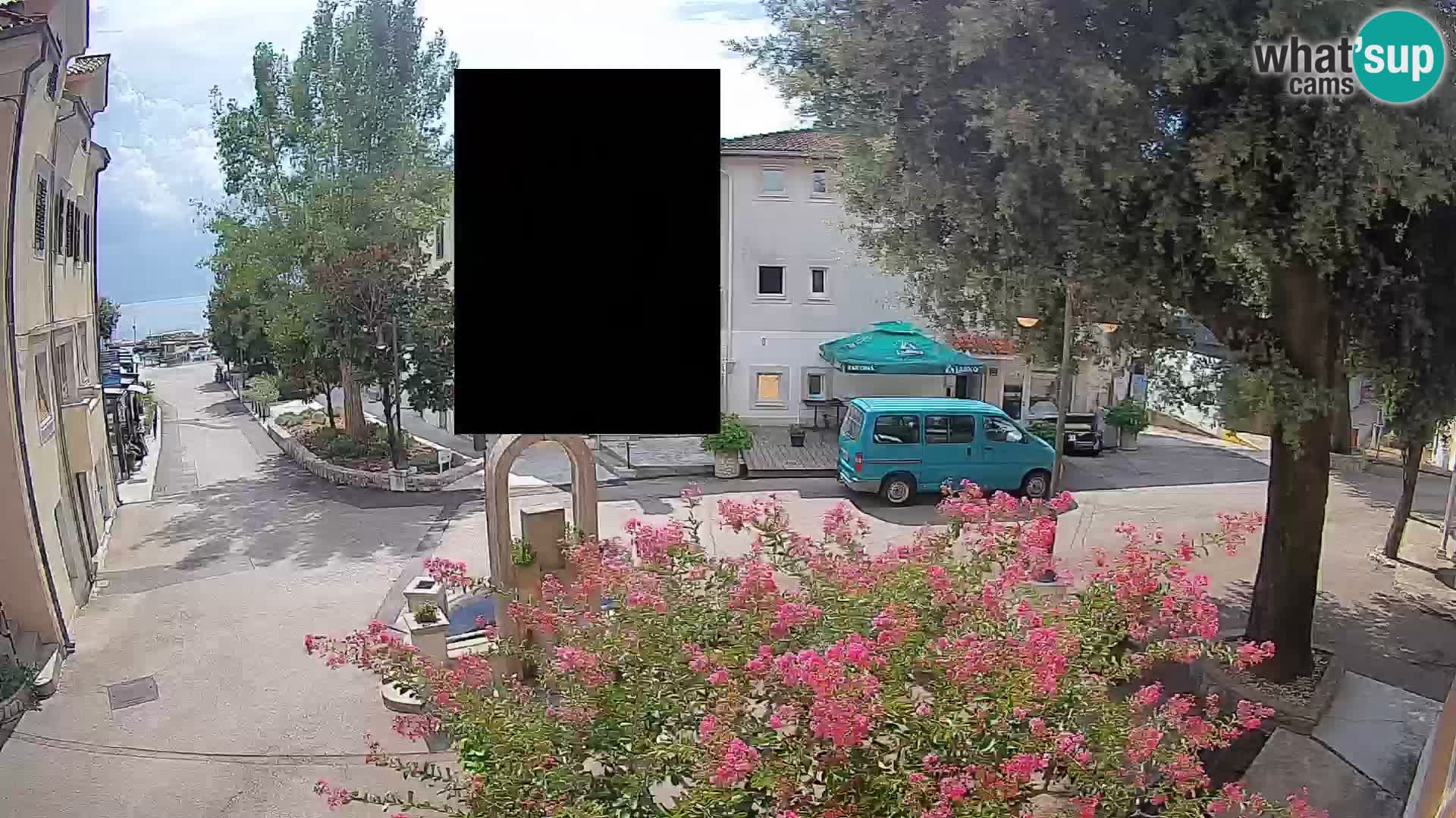 Webcam Centre de Mošćenička Draga – Vue en direct du centre-ville