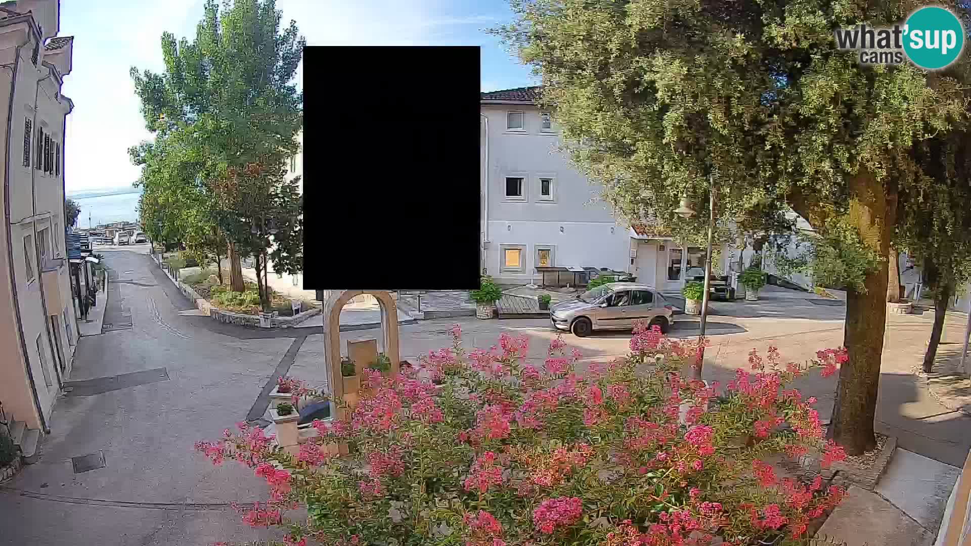 Webcam Centro Draga di Moschiena – Vista live sul centro