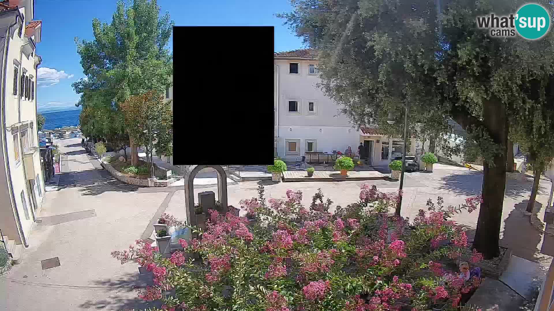 Webcam centre de Mošćenička Draga – Vue en direct du centre-ville